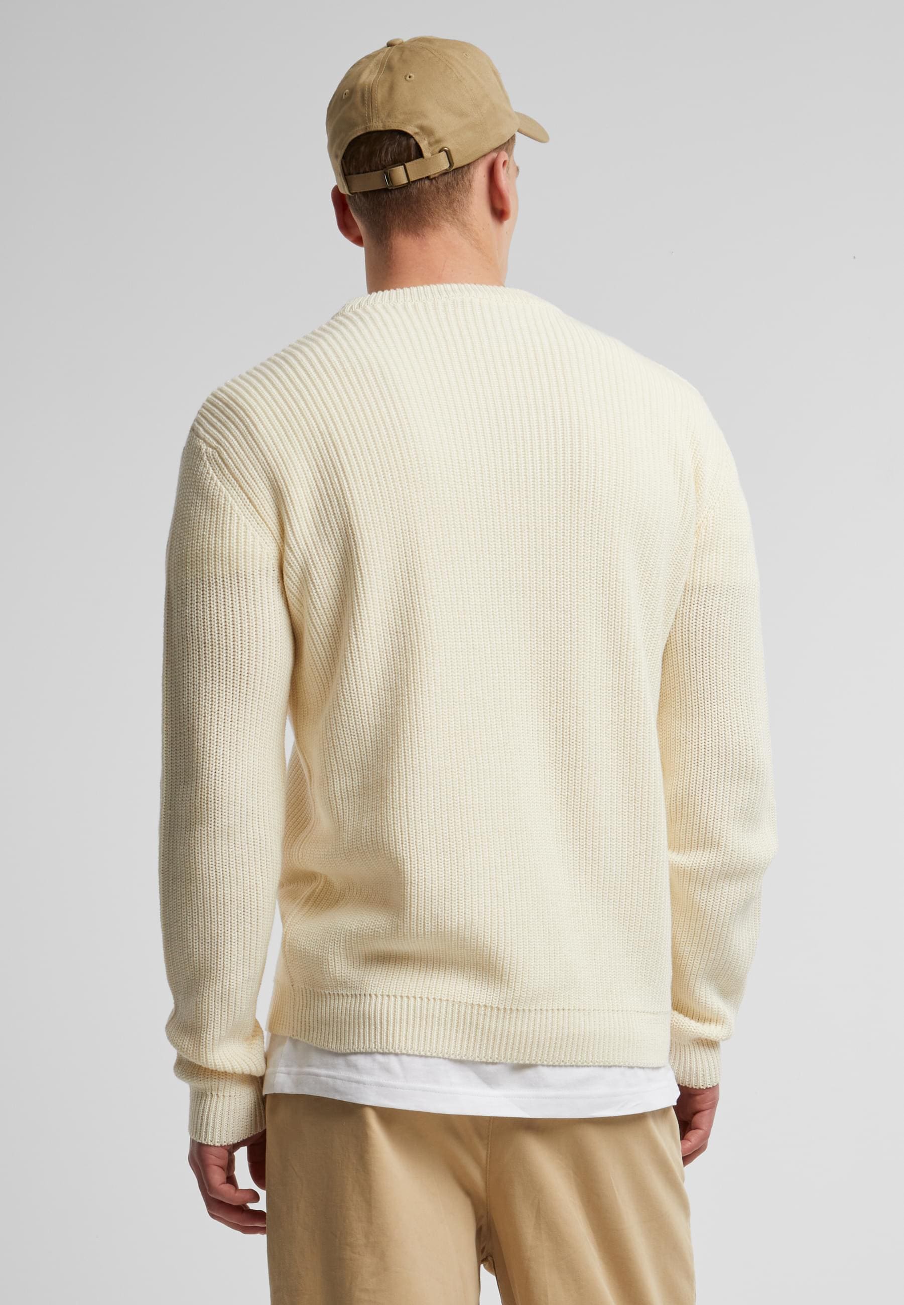 URBAN CLASSICS Rundhalspullover »Urban Classics Rib Basic Sweater«, (1 tlg.)