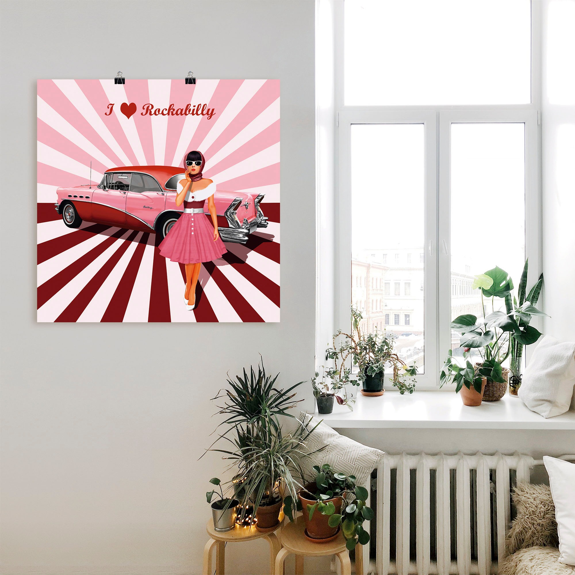 Artland Wandbild "Ich liebe Rockabilly" Ausstellungsplakate 1 Stk. tlg. als günstig online kaufen
