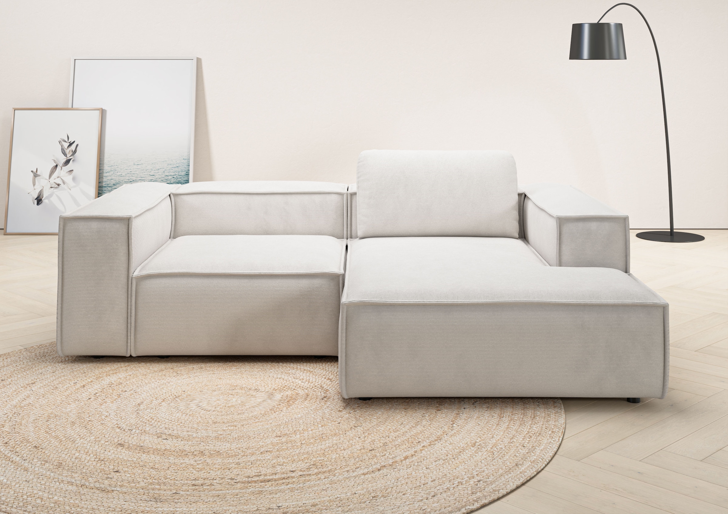 Places of Style Ecksofa "Watertown, kompakte L-Form, 246 cm breite für klei günstig online kaufen