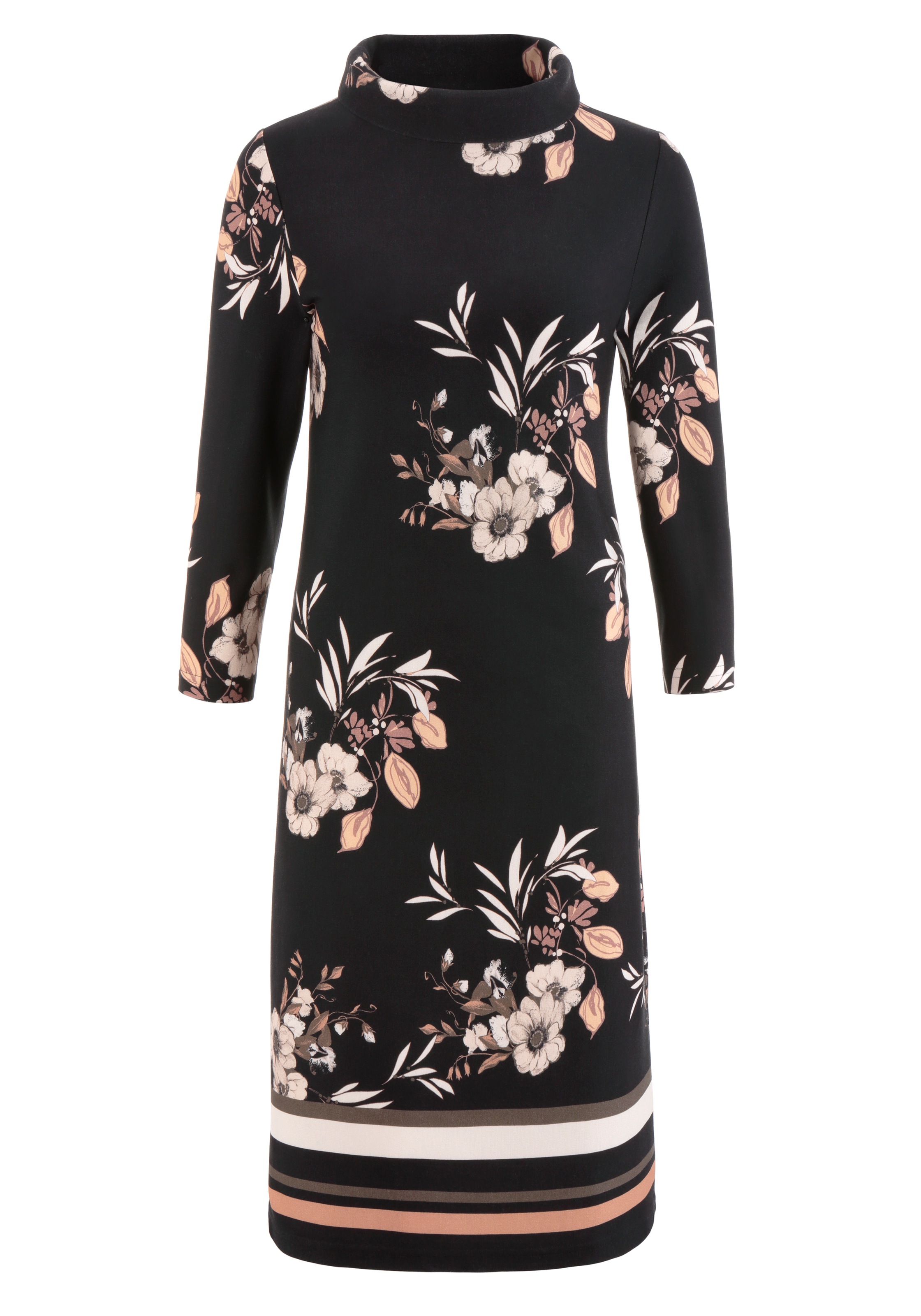 Aniston SELECTED Jerseykleid, mit weitem Stehkragen