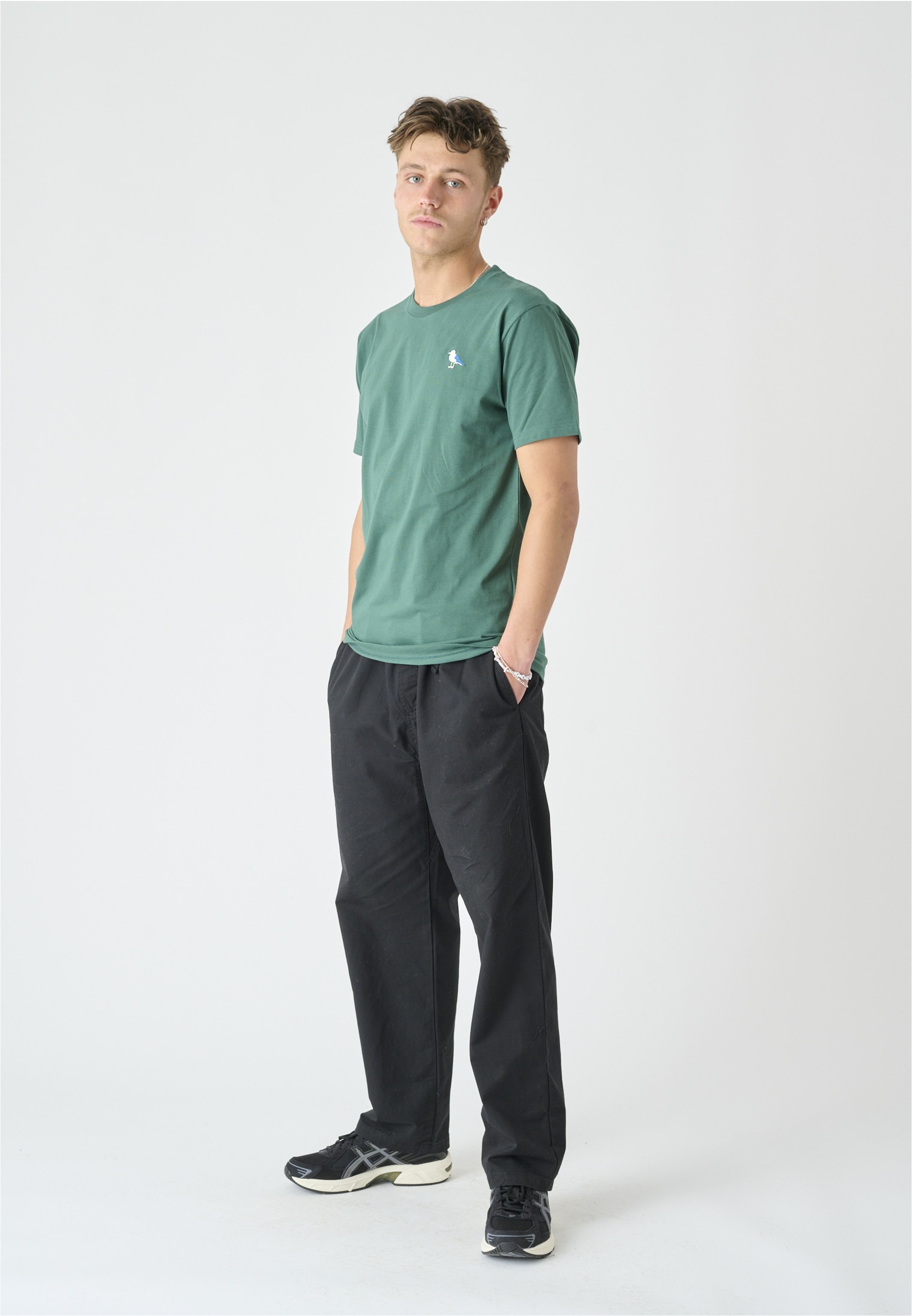 Cleptomanicx T-Shirt »Embro Gull«, (1 tlg.), mit Gull-Stickerei
