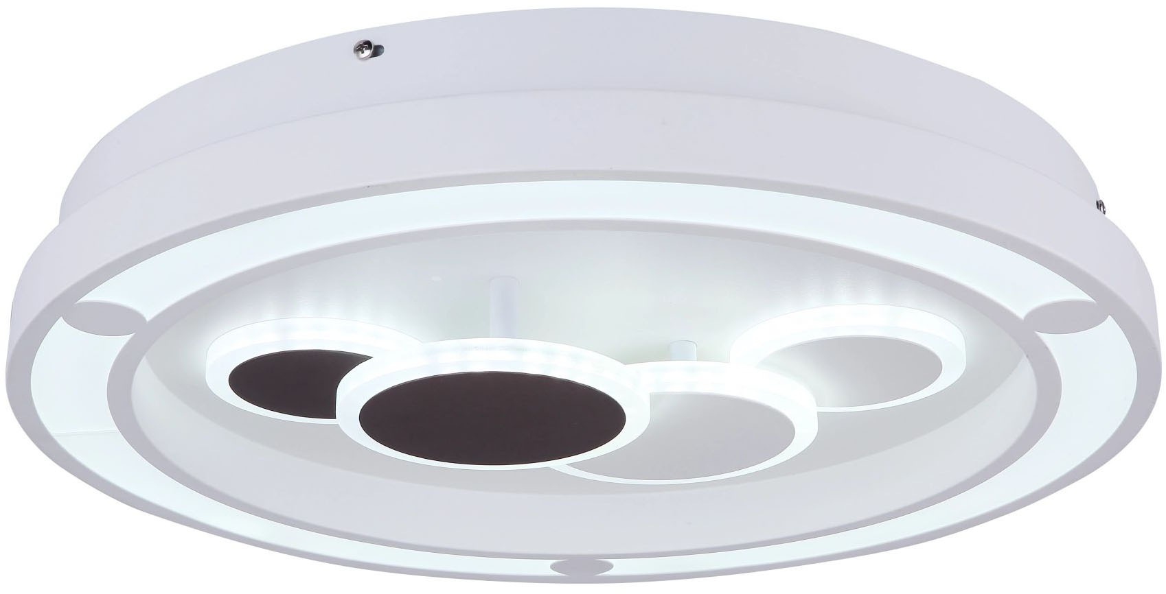 GLOBO LIGHTING LED Deckenleuchte »KOLLI«, Leuchtmittel LED-Modul | LED fest integriert, Deckenlampe, Acryl, rund, Durchmesser 48cm, Wohnzimmer