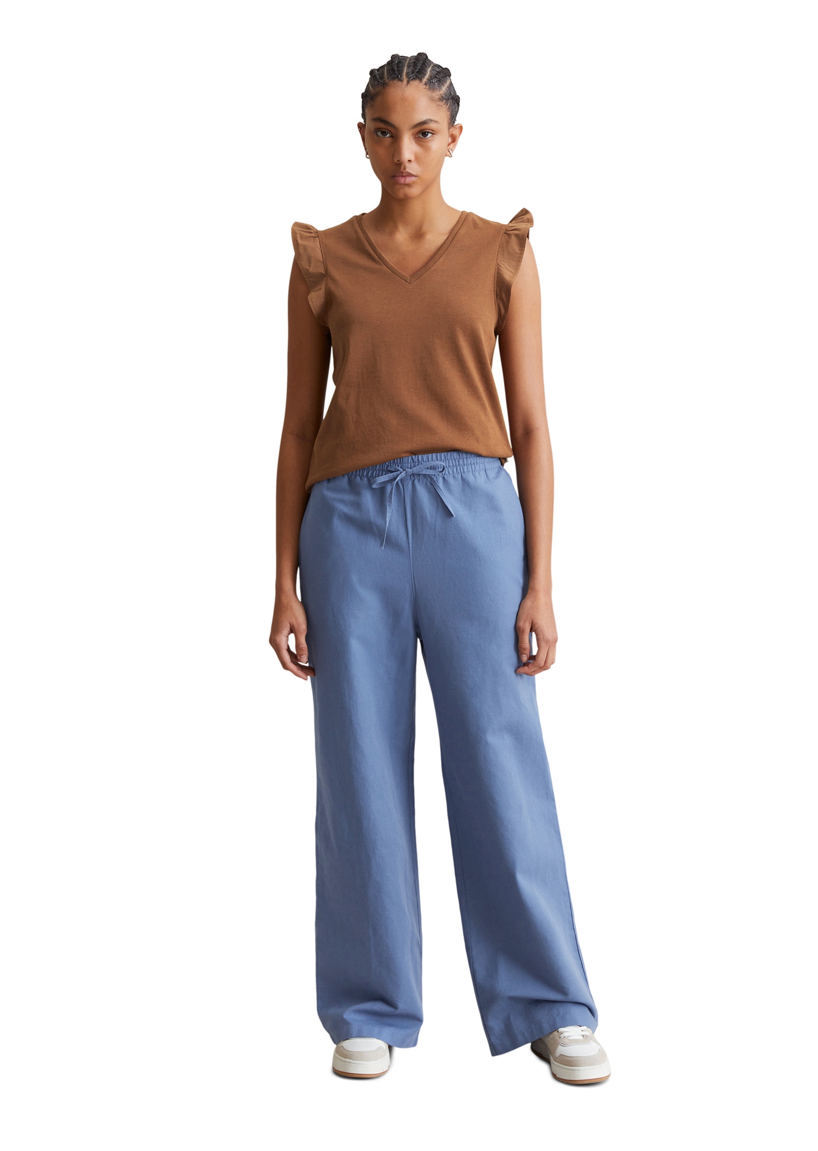 Marc O'Polo DENIM T-Shirt »aus Material-Mix«