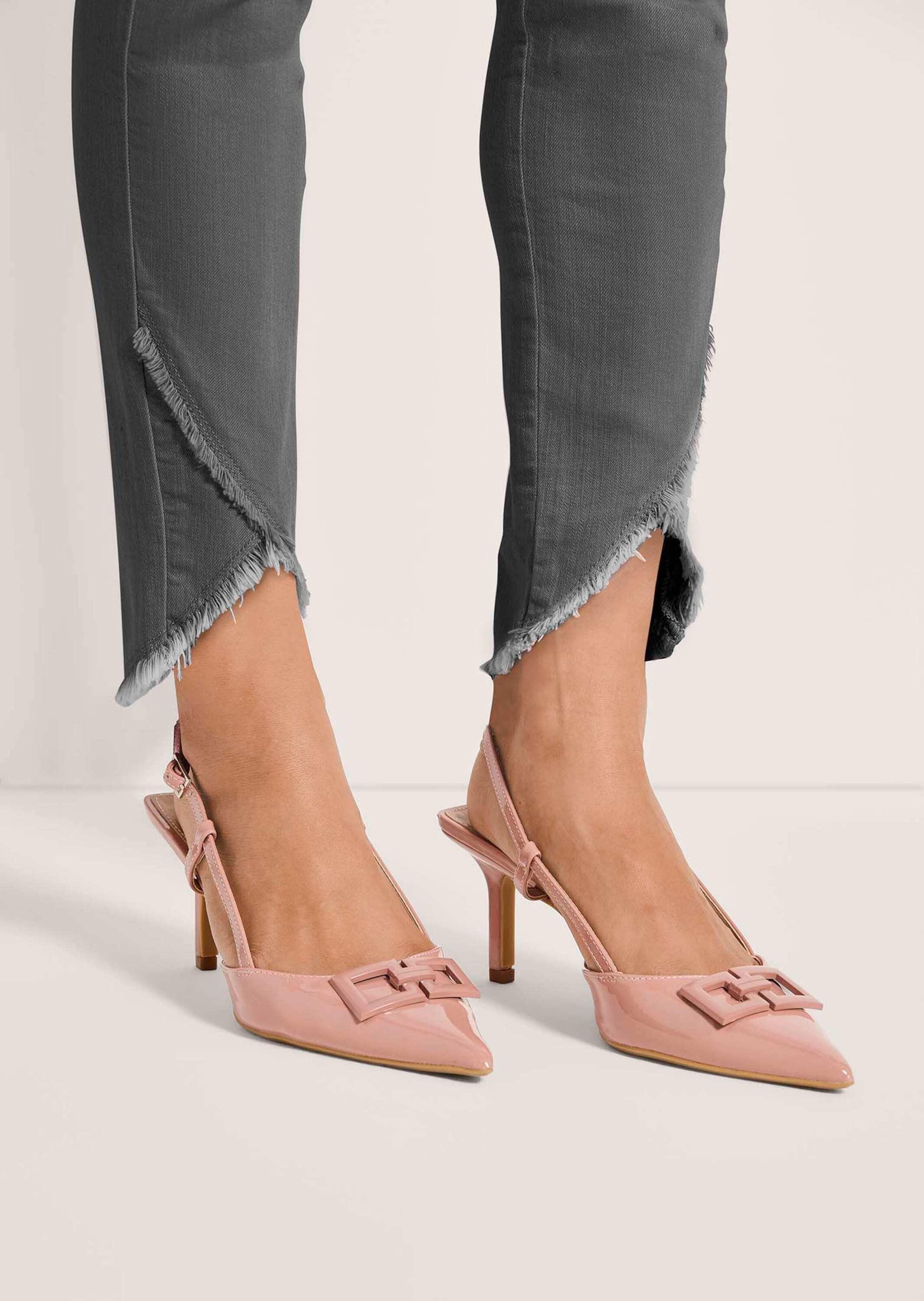 MADELEINE Regular-fit-Jeans »Jeans Verkürzte 5-Pocket-Hose mit Fransen«