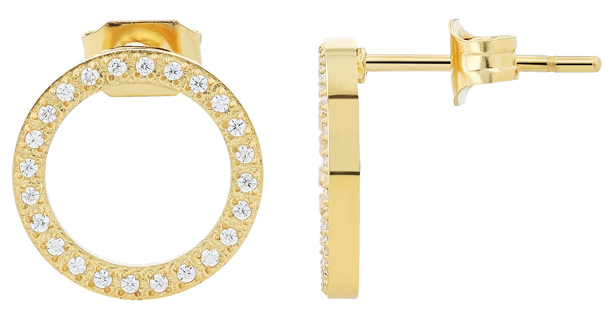 Adelia´s Paar Ohrhänger "Damen Ohrringe – Ohrstecker aus Edelstahl mit Stra günstig online kaufen