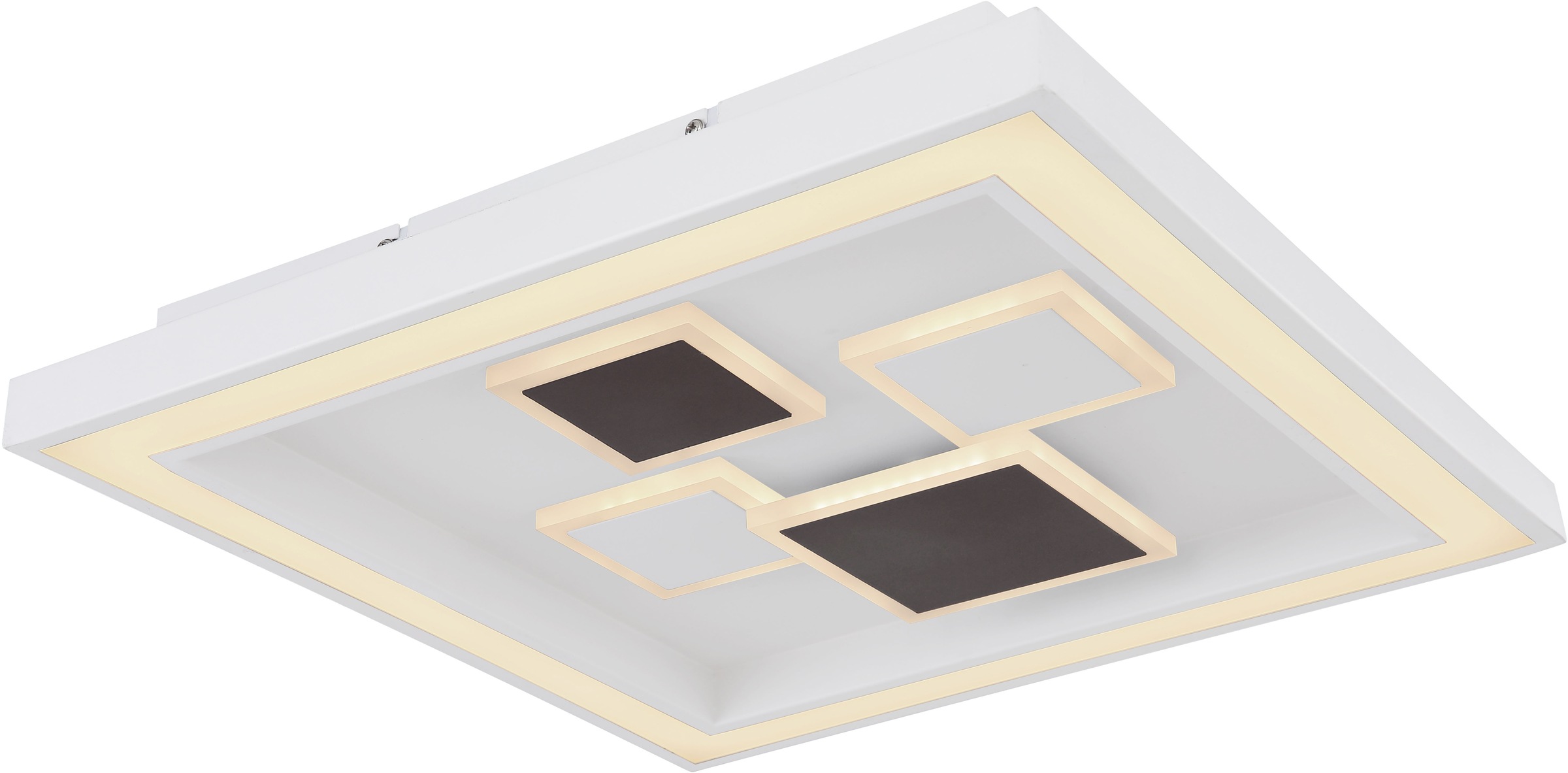 "GLOBO LIGHTING LED Deckenleuchte ""NOLO"", weiß, 1 Stk., Leuchten, Deckenlampe/Farben: rot-grün-blau/Wohnzimmer/Schlafzimmer, LED Deckenleuchte"