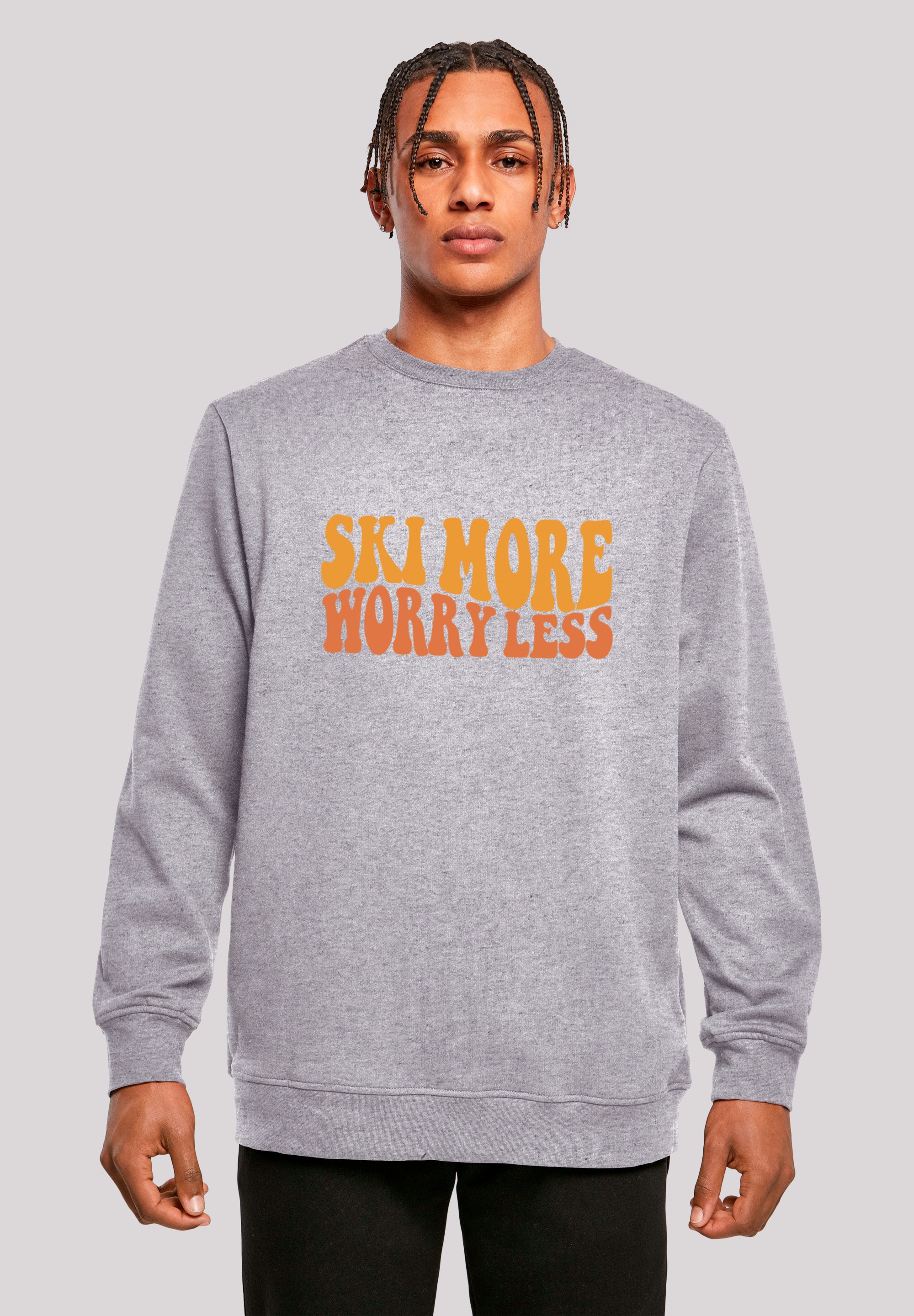 F4NT4STIC Sweatshirt "Ski More Worry Less", Premium Qualität günstig online kaufen