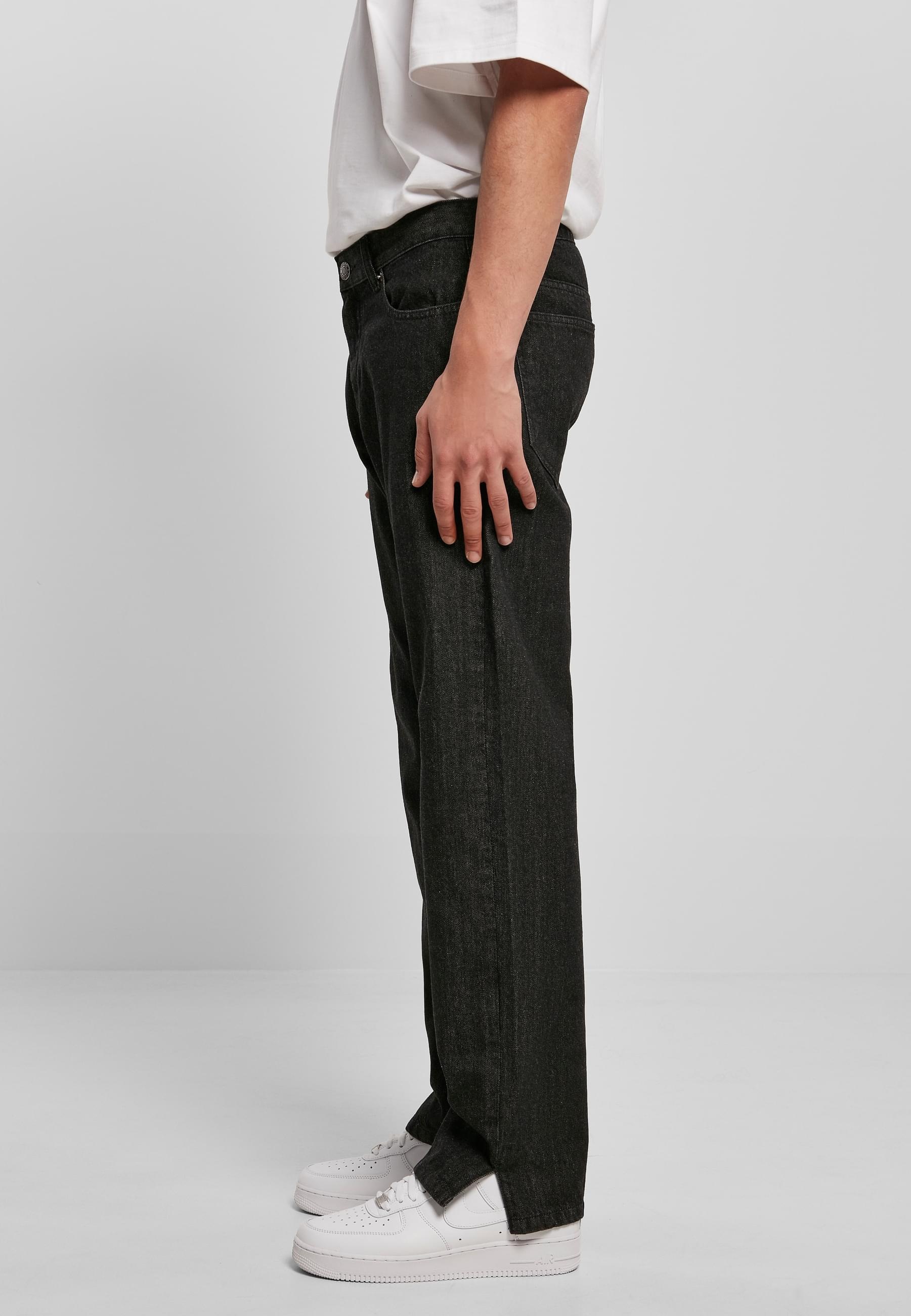 URBAN CLASSICS Bequeme Jeans »Urban Classics Herren Straight Slit Jeans«, (1 tlg.)