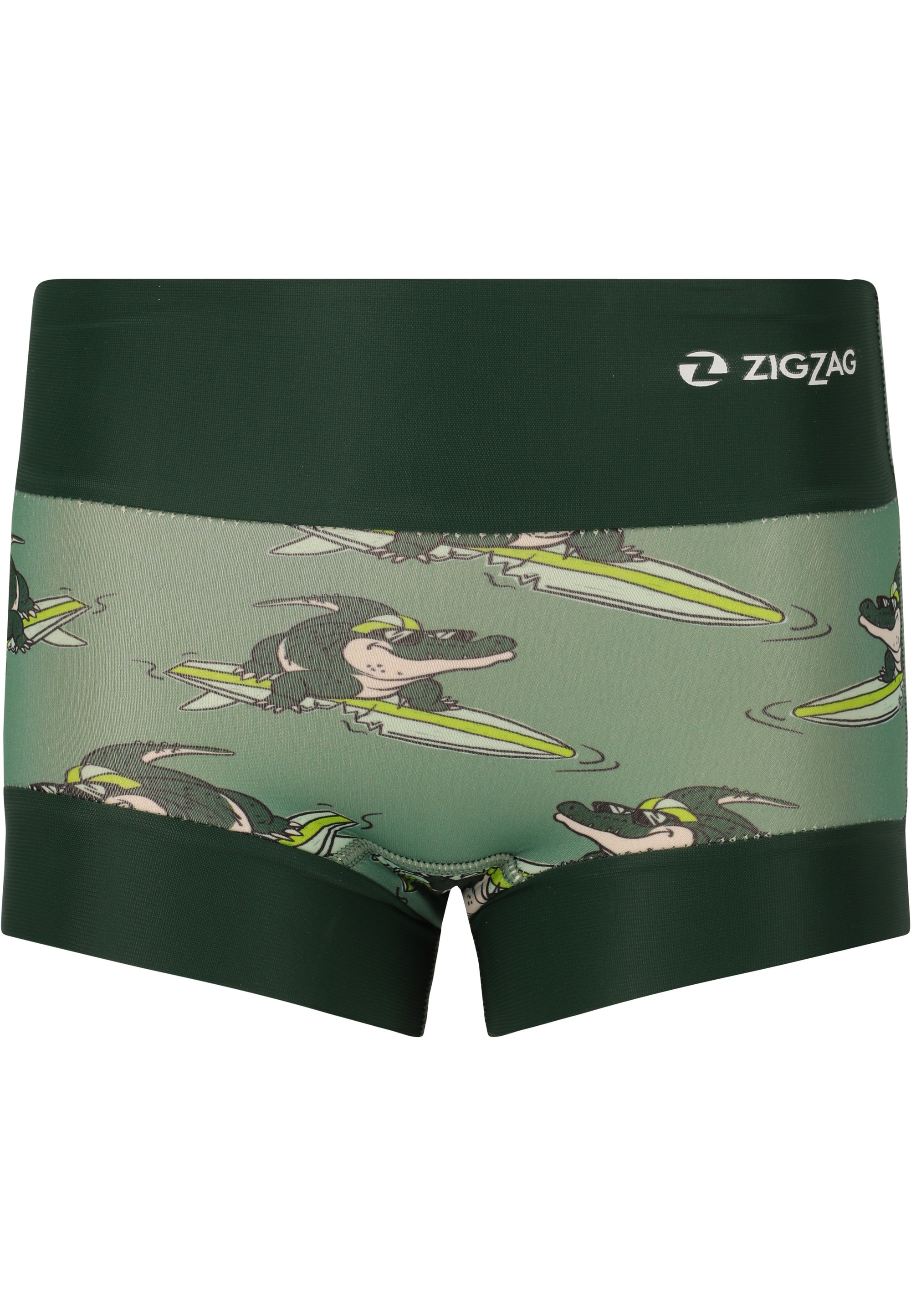 ZIGZAG Kinder Badehose "Lamai"dunkelgrün, Gr. L, mehrfarbig, 50% Synthetik, 50% Polyester, Badehosen, aus elastischem Neoprenmaterial