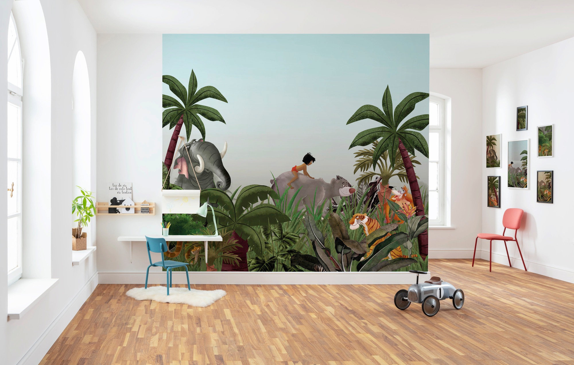 Komar Vliestapete »Digitaldruck Vlies - Jungle Book - Größe 300 x 280 cm«, bedruckt, Kinderzimmer
