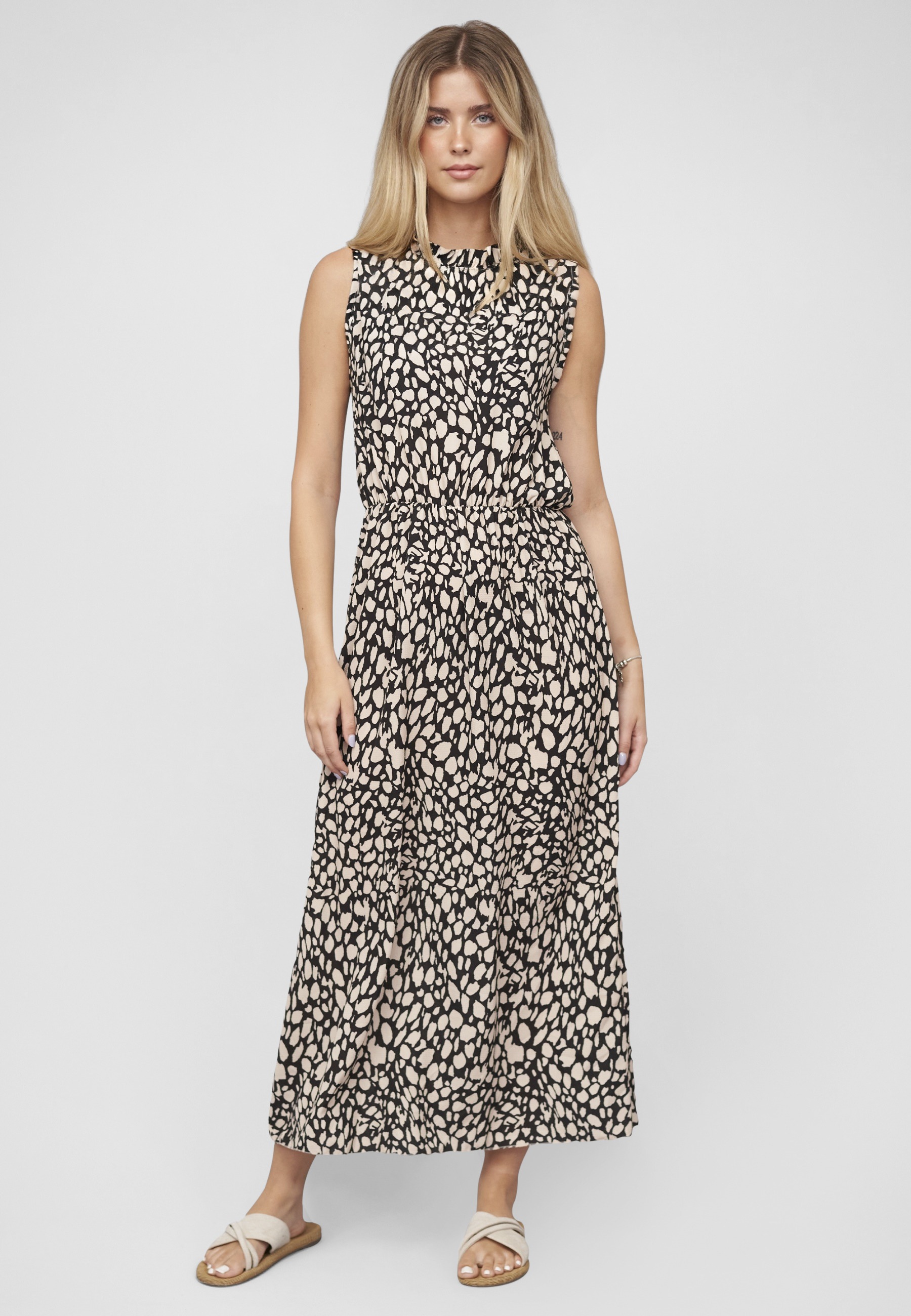 CLOUD 5IVE Shirtkleid »CLOUD 5IVE Maxi Dress with aop animal print« 1 Stk. tlg.