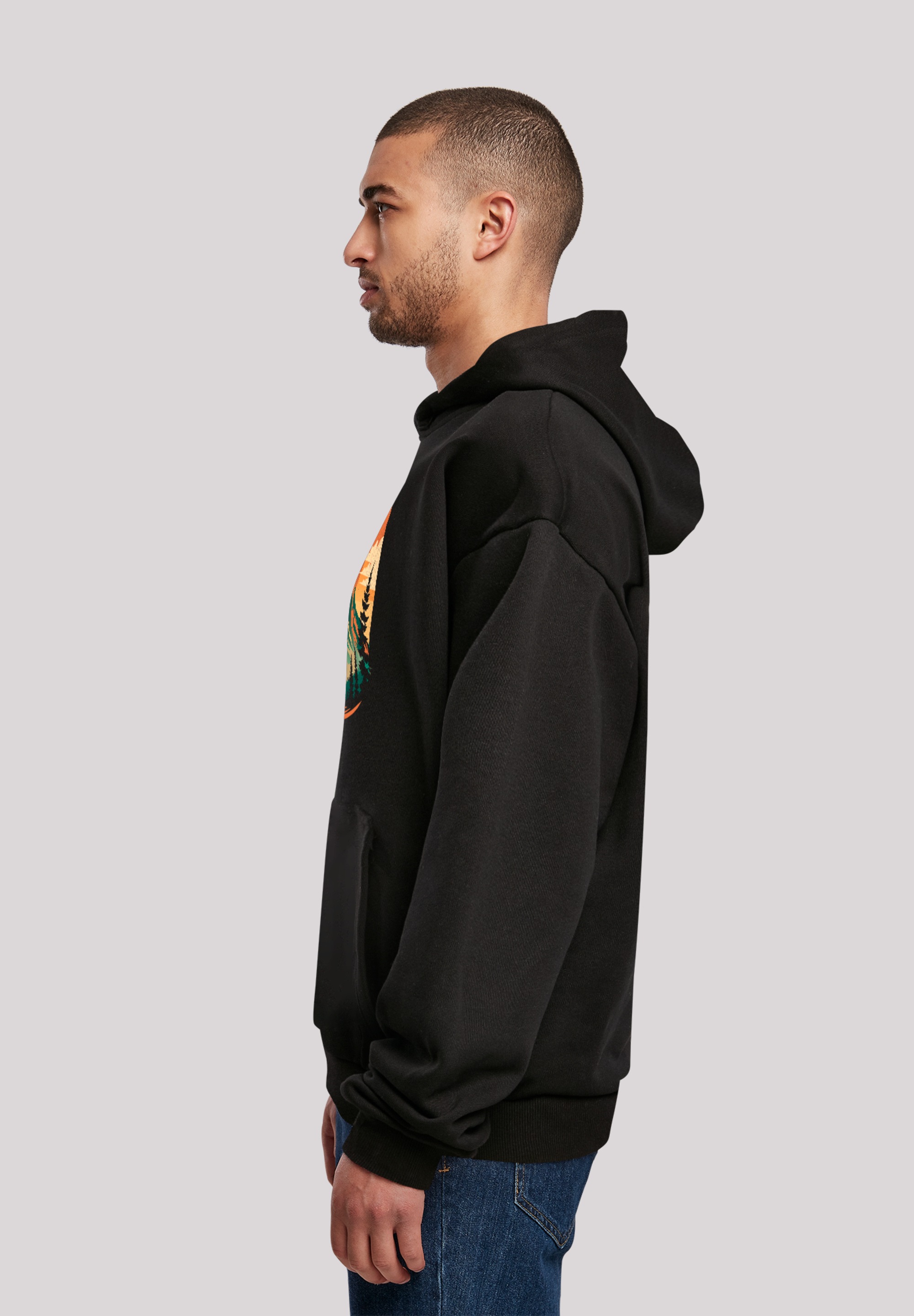 F4NT4STIC Kapuzenpullover »Sonnenuntergang Berglandschaft«, Premium Qualität