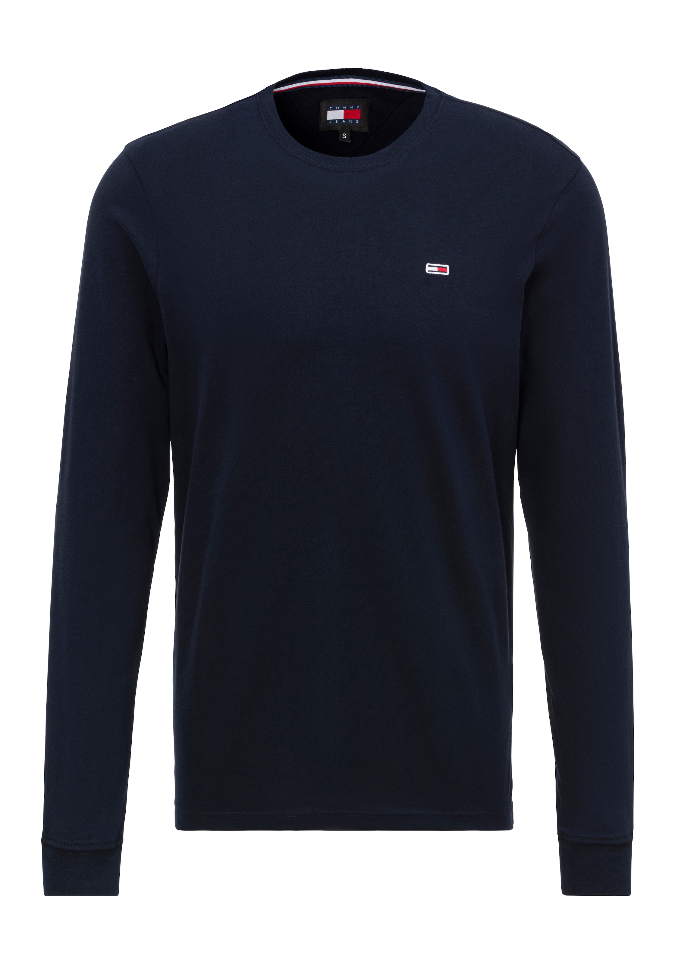 Tommy Jeans Langarmshirt »TJM REG 2 PACK LS TEE«, mit bestickten Markenlogo auf Brusthöhe