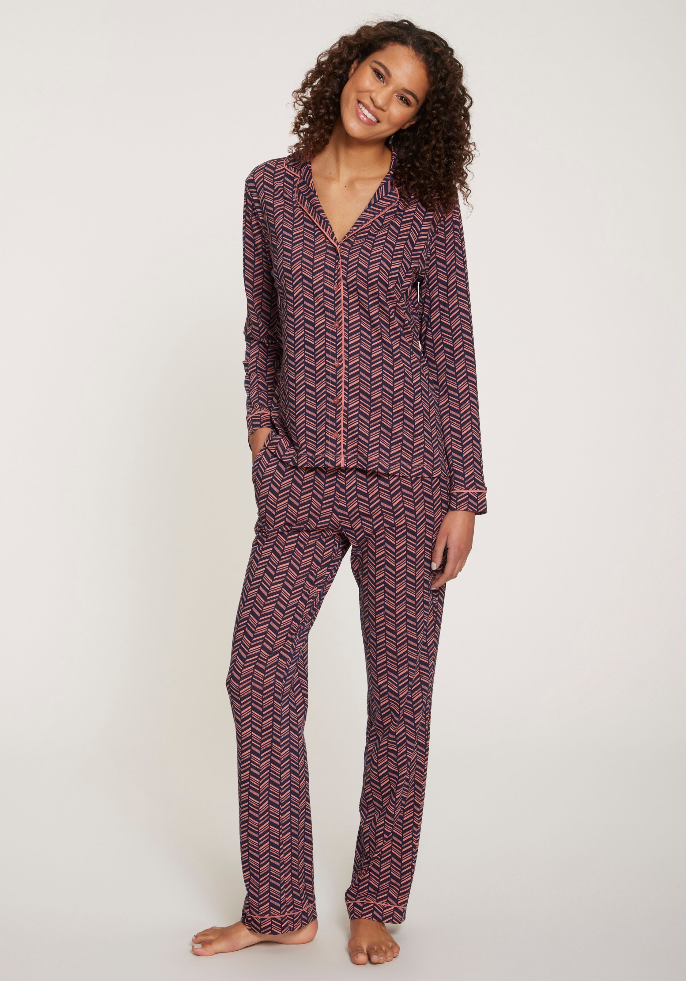 Vivance Dreams Pyjama 2 Stk. tlg., mit kreativen Mustern günstig online kaufen