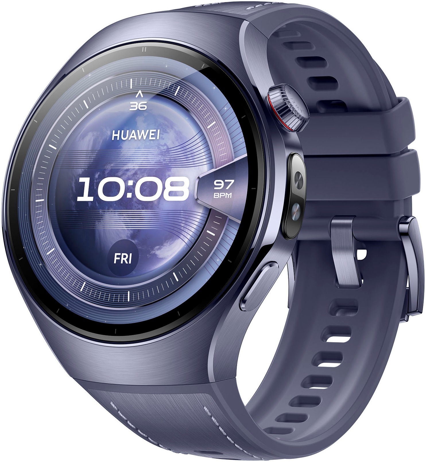 Aussteller HUAWEI WATCH 5 grey-purple | Smartwatch | Kompatibel mit iOS und Android | Ultra-long Battery Life Modus | NFC-Zahlungen | eSIM Mobiltelefonie - Bild 8
