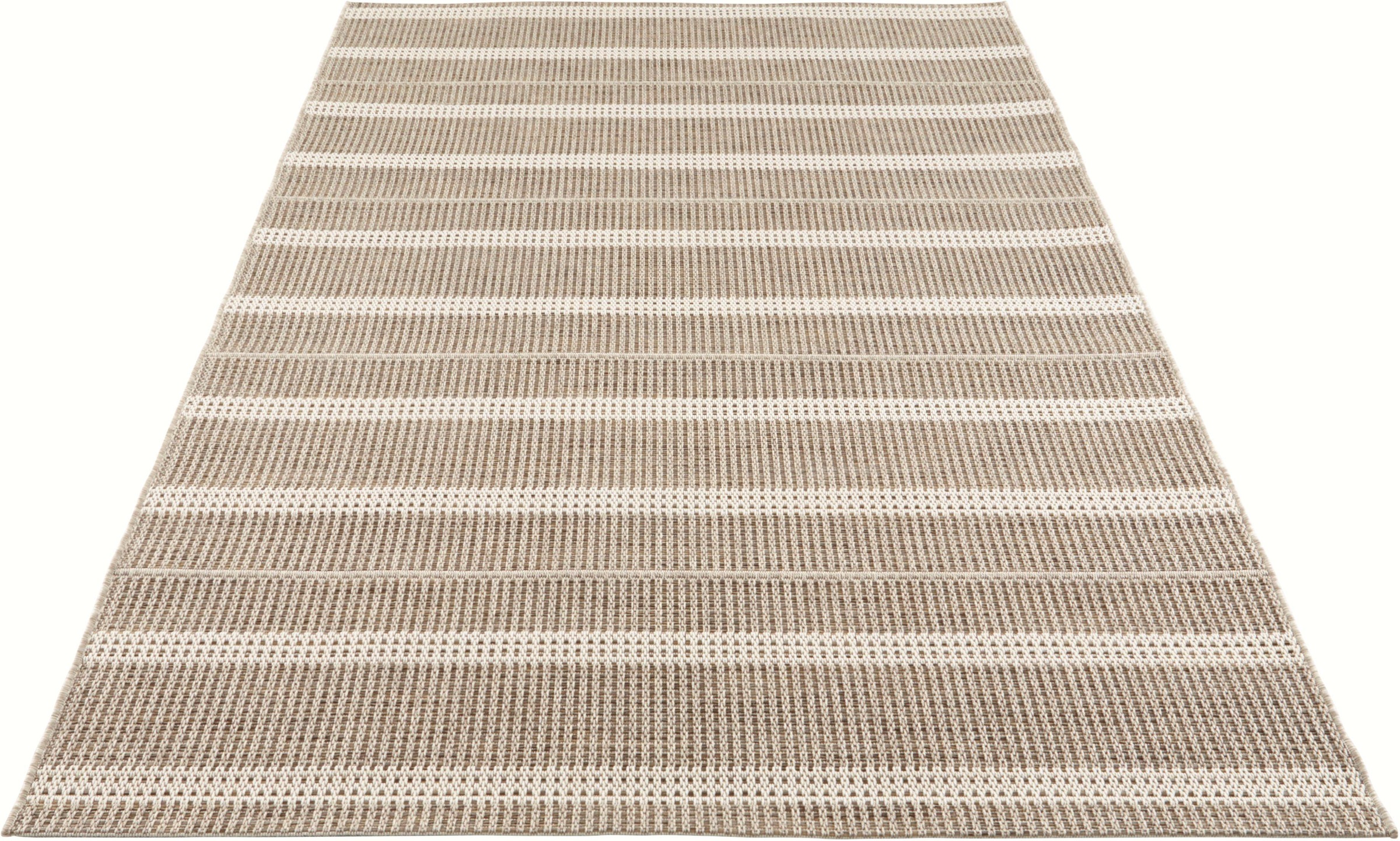 ELLE DECORATION Teppich »Laon«, rechteckig, 8 mm Höhe, In-& Outdoor, Flachgewebe, Wetterfest, Balkon, Garten, Handmade-Look