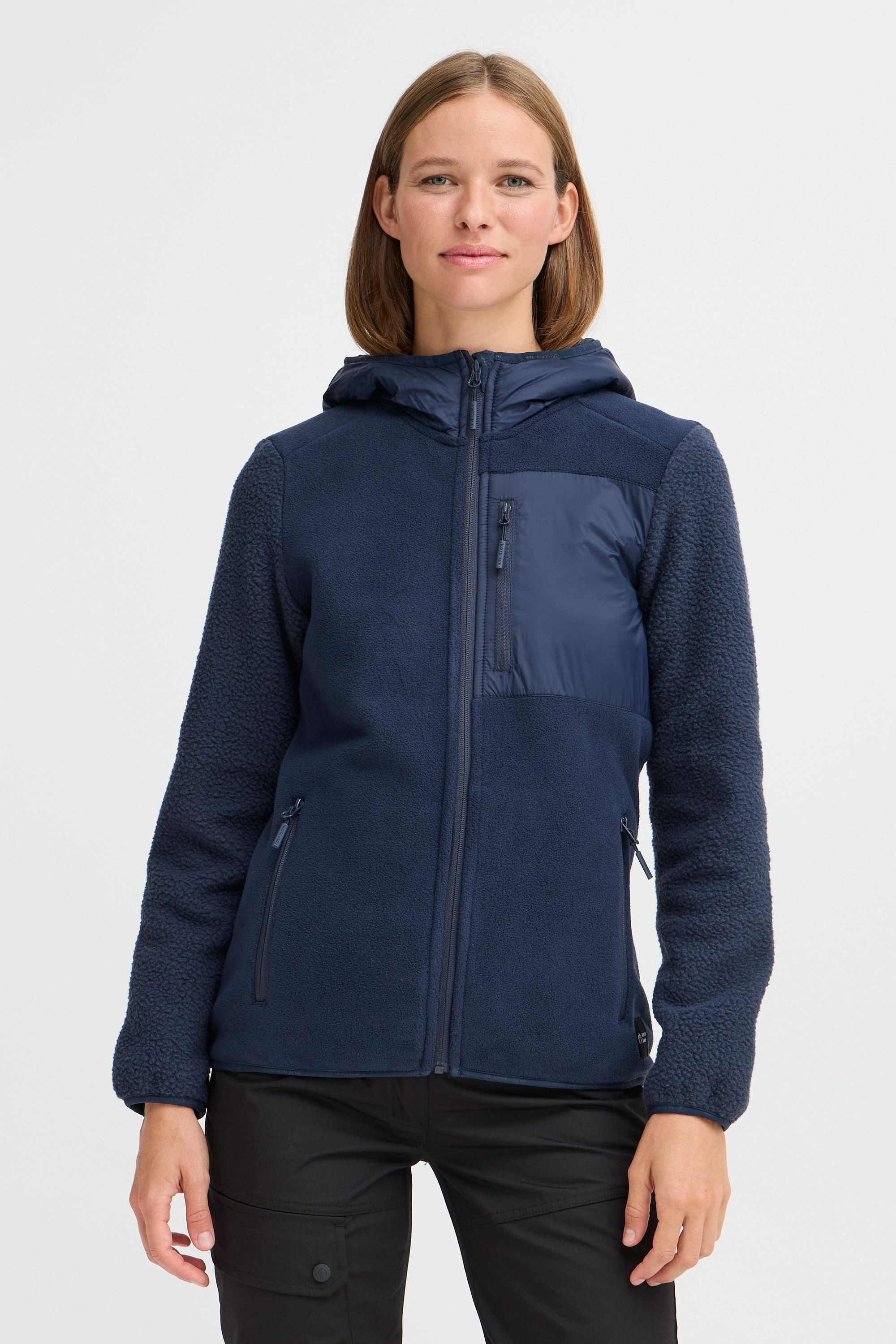 North Bend Fleecejacke »Fleecejacke NBMattea W«, mit Kapuze