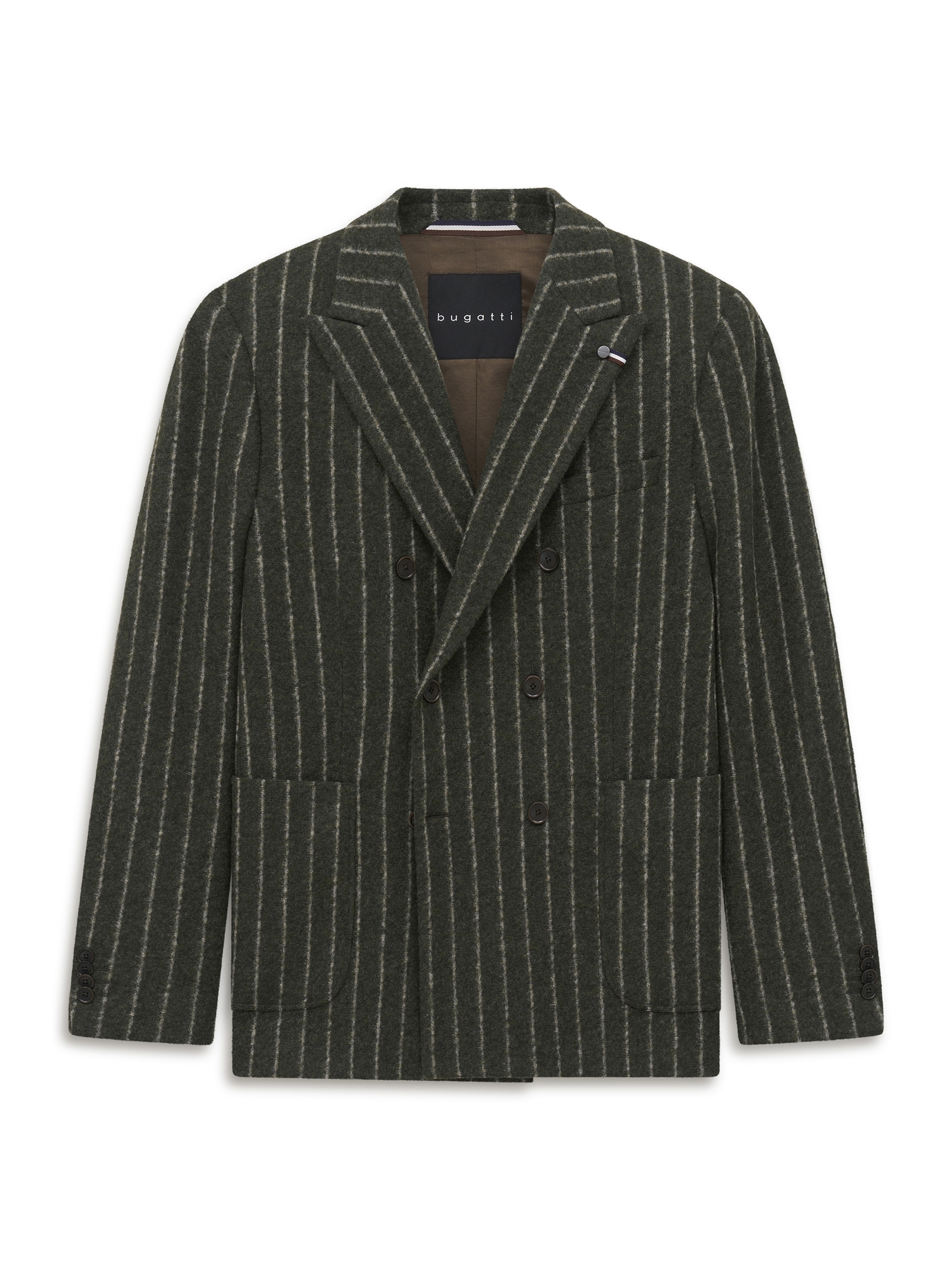 bugatti Sakko »Modern Fit« Modern Fit Wollmix Gestreift