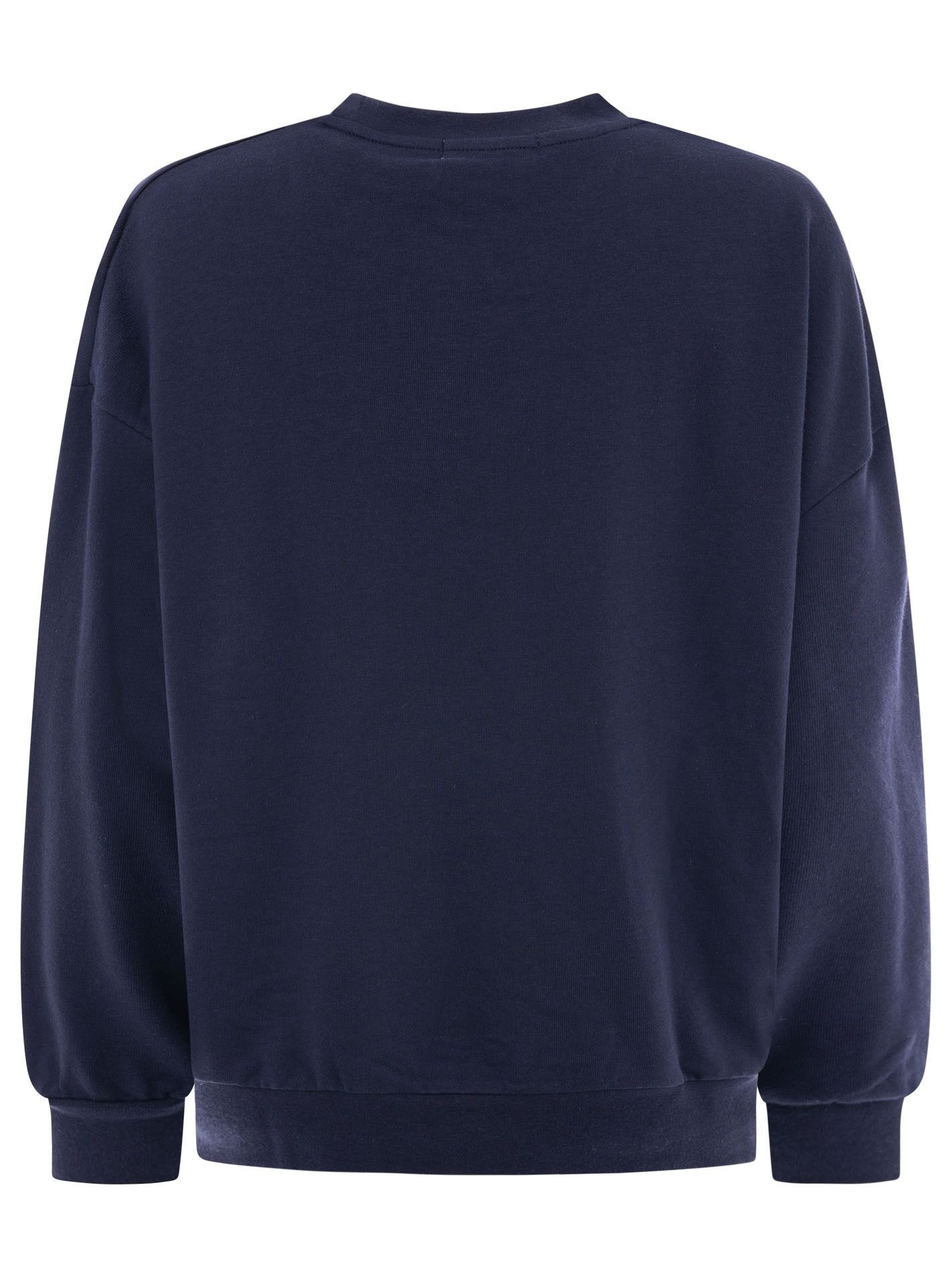 Zwillingsherz Sweatshirt »"Feel Good Club"«, Rundhals, kleine Stickerei vorne
