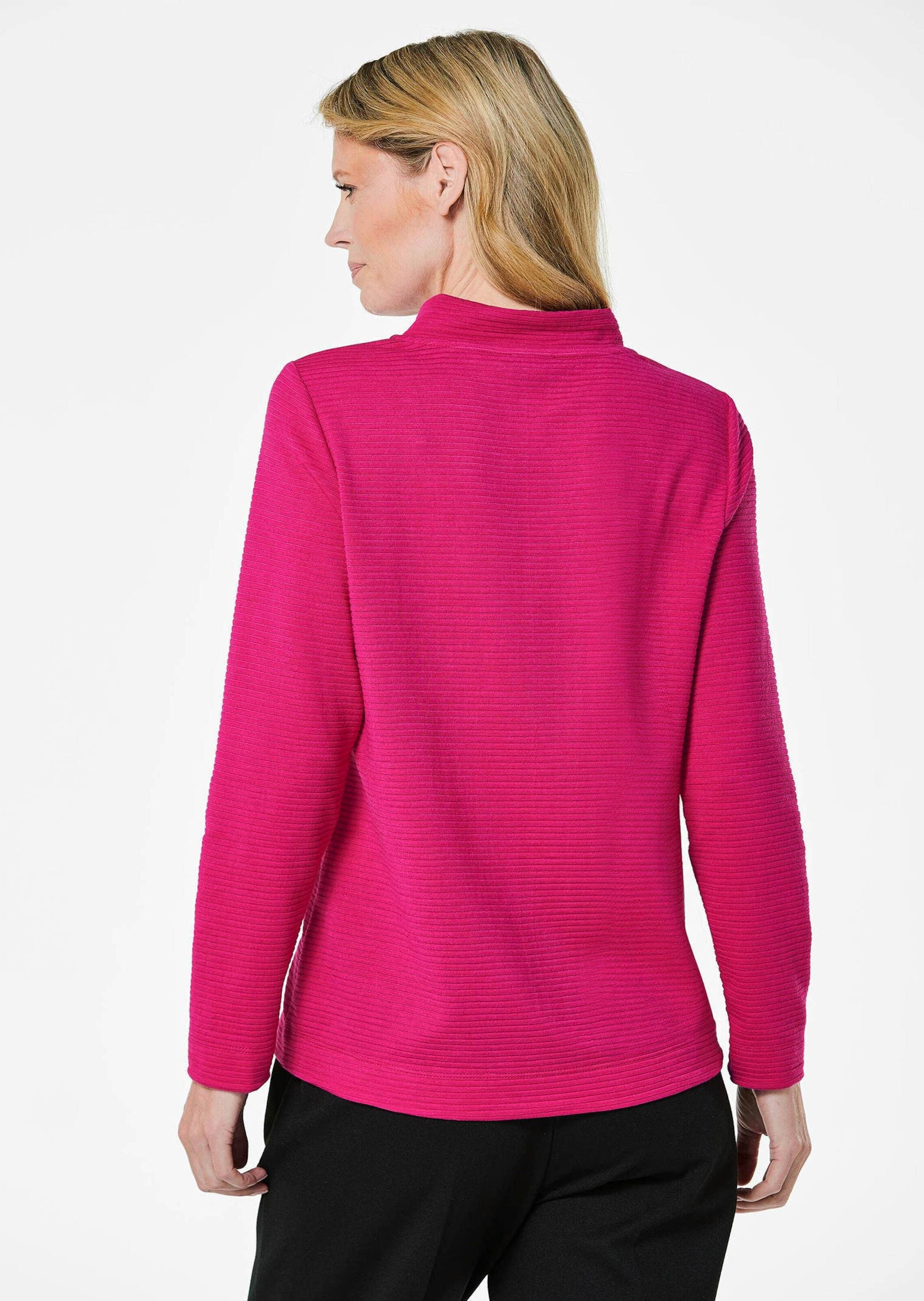 GOLDNER Kurzarmshirt »Kurzgröße Sweatshirt mit Kordeln«