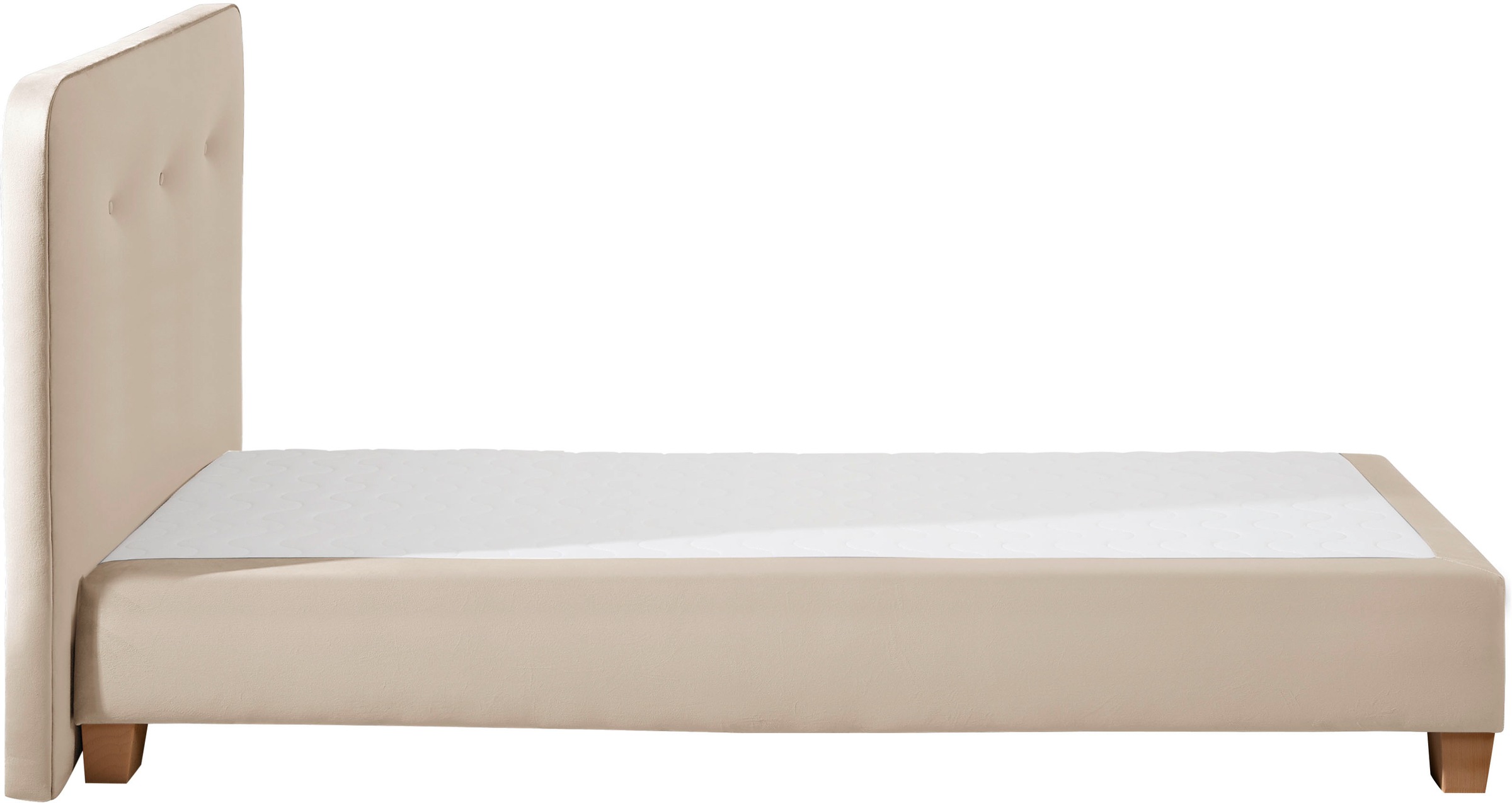 Home affaire Boxspringbett »Fargo«, inkl. Topper, in 3 Matratzenarten, in Samt- oder Strukturstoff