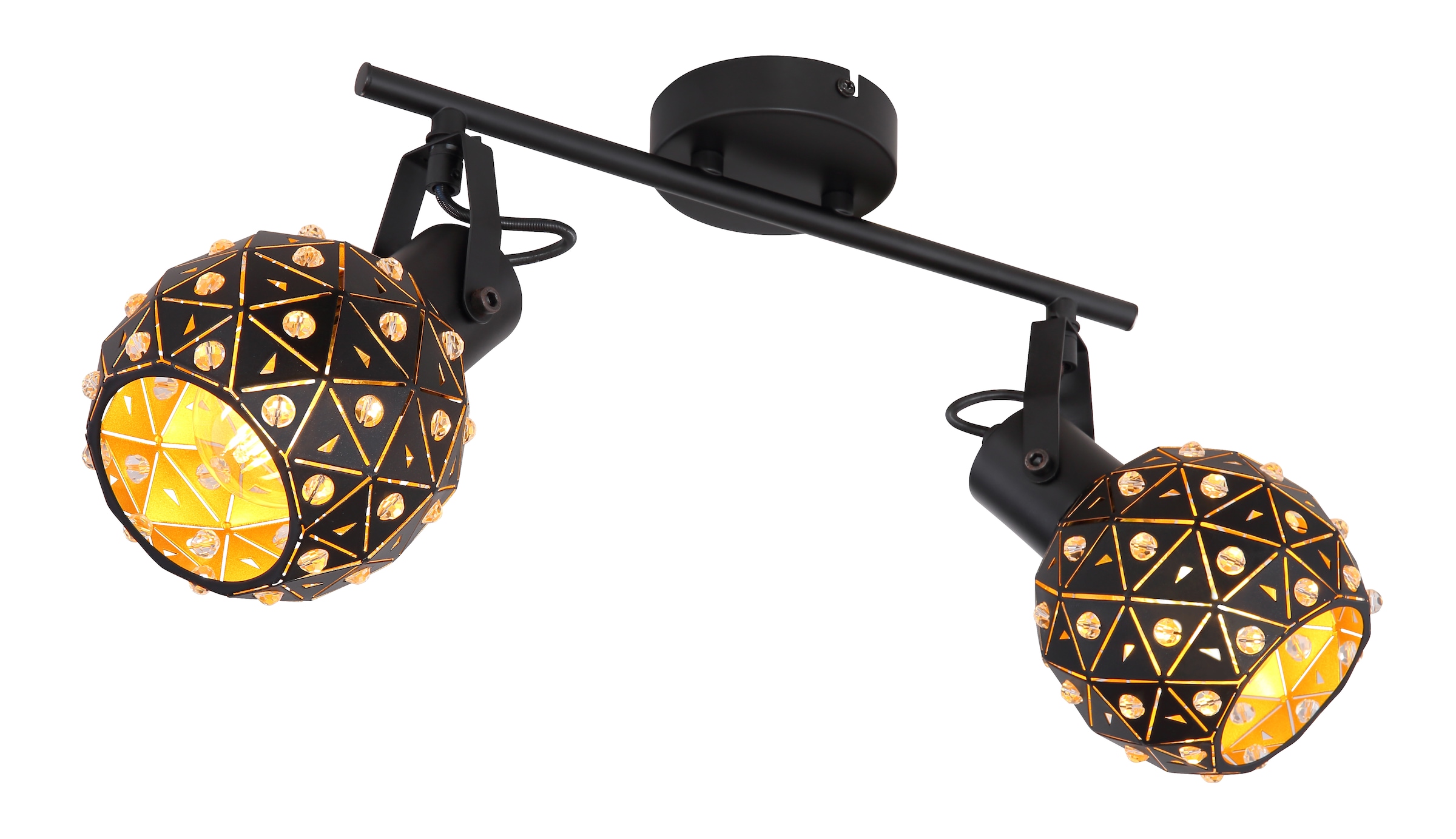 GLOBO LIGHTING Deckenspot »JODIE« E27 1 Stk. Deckenstrahler für Wohn- & Esszimmer Kristall