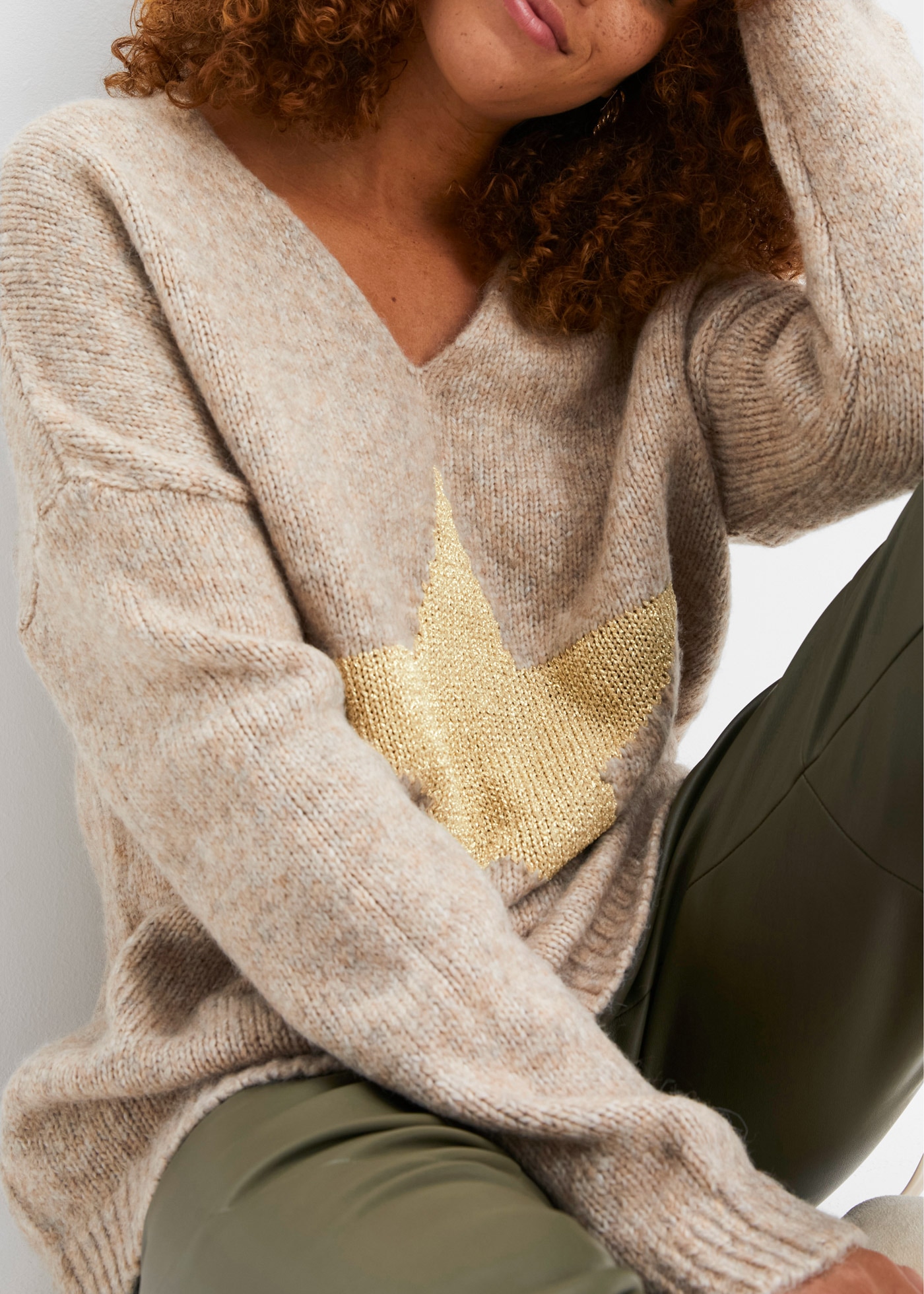 bonprix Strickpullover »Pullover mit Stern« Pullover mit Stern