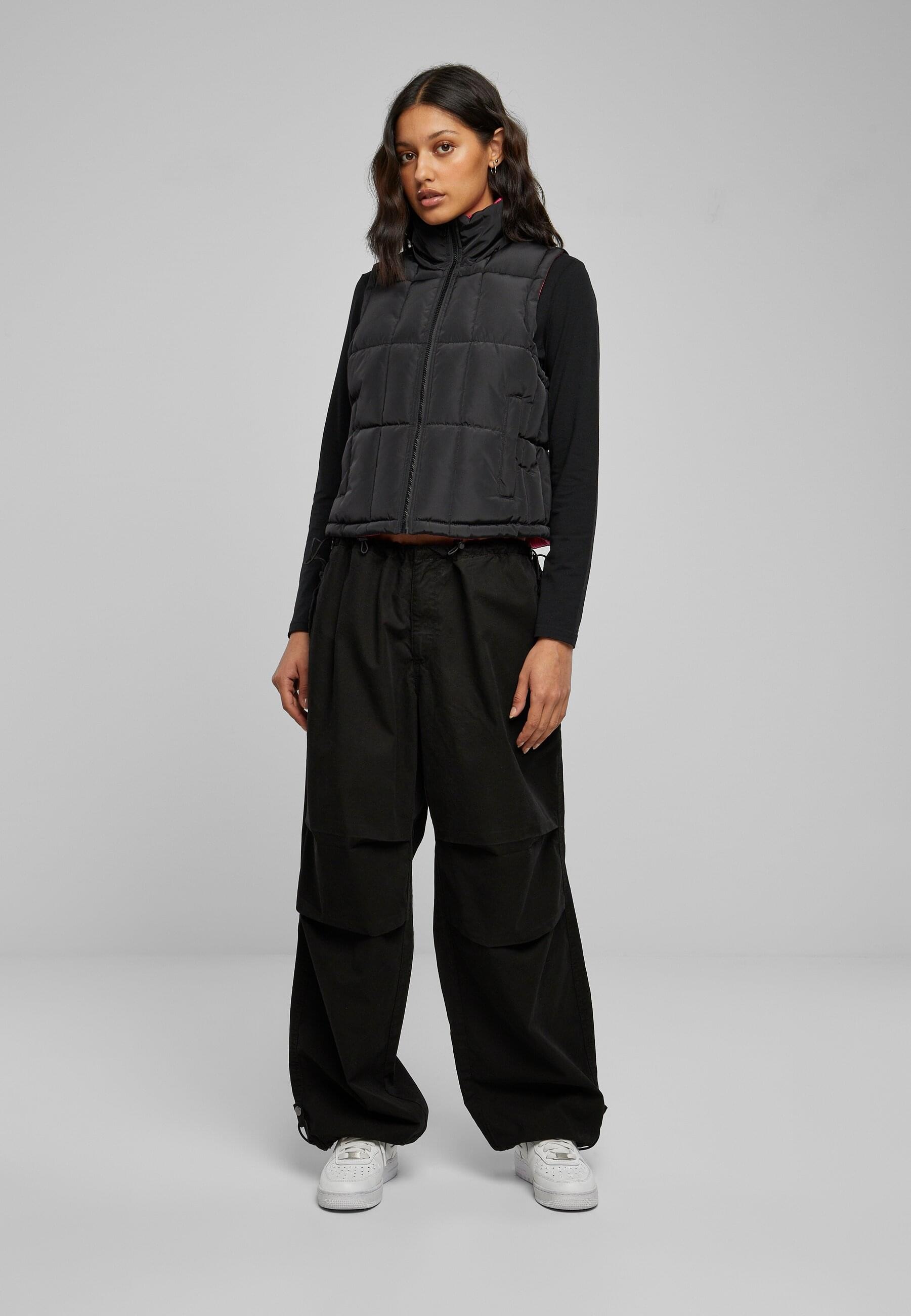 URBAN CLASSICS Steppweste »Urban Classics Damen Ladies Reversible Cropped Puffer Vest«