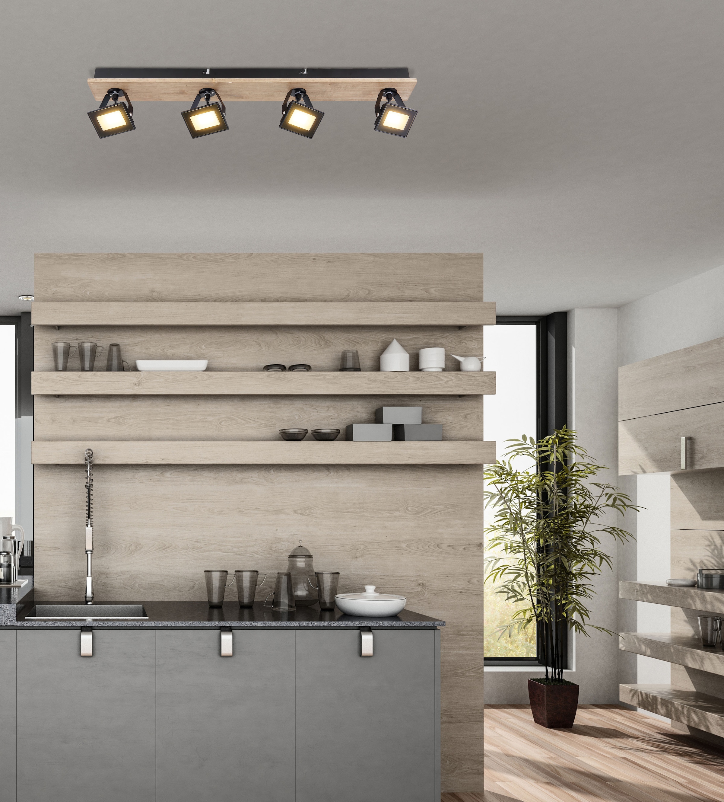 GLOBO LIGHTING Deckenstrahler »JOYA« LED-Modul 1 Stk. Warmweiß Spot Deckenspot Flur Schlafzimmer Wohnzimmer