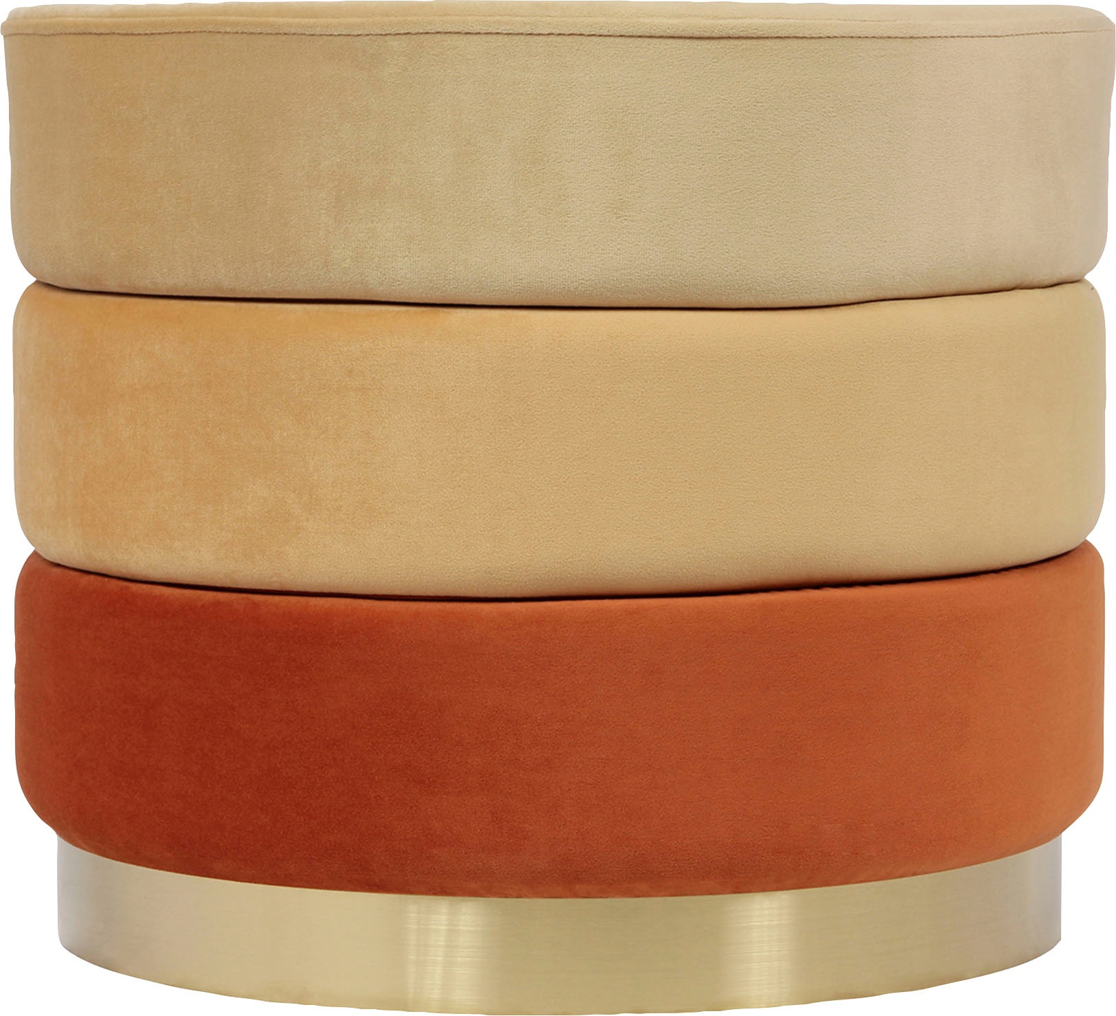 Kayoom "Hocker Elyse, Edler Touch durch goldenen Sockel" 1 Stk. tlg. samtwe günstig online kaufen