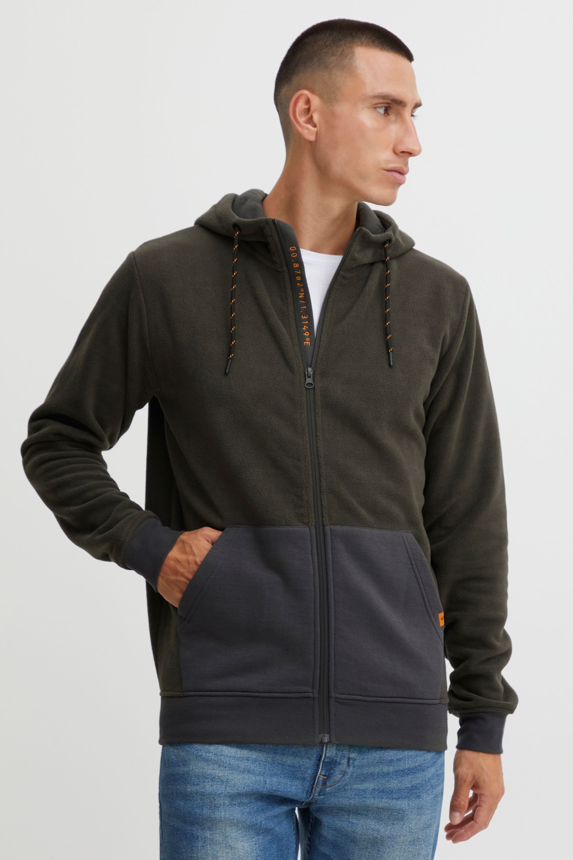 Indicode Fleecejacke »Fleecejacke IDLando«, mit Kapuze