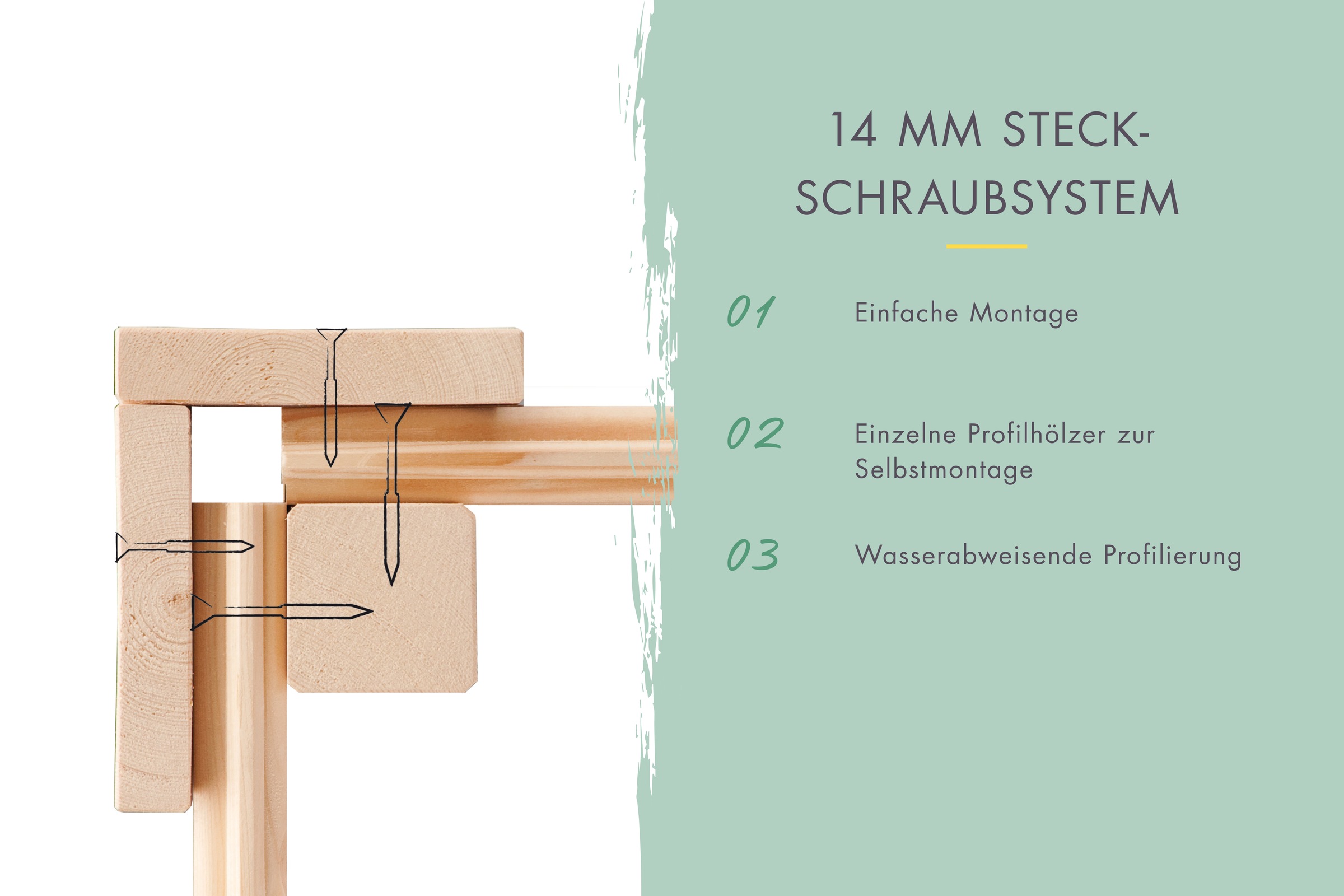 Thumbnail - KONIFERA Gartenhaus "Sylt 1"