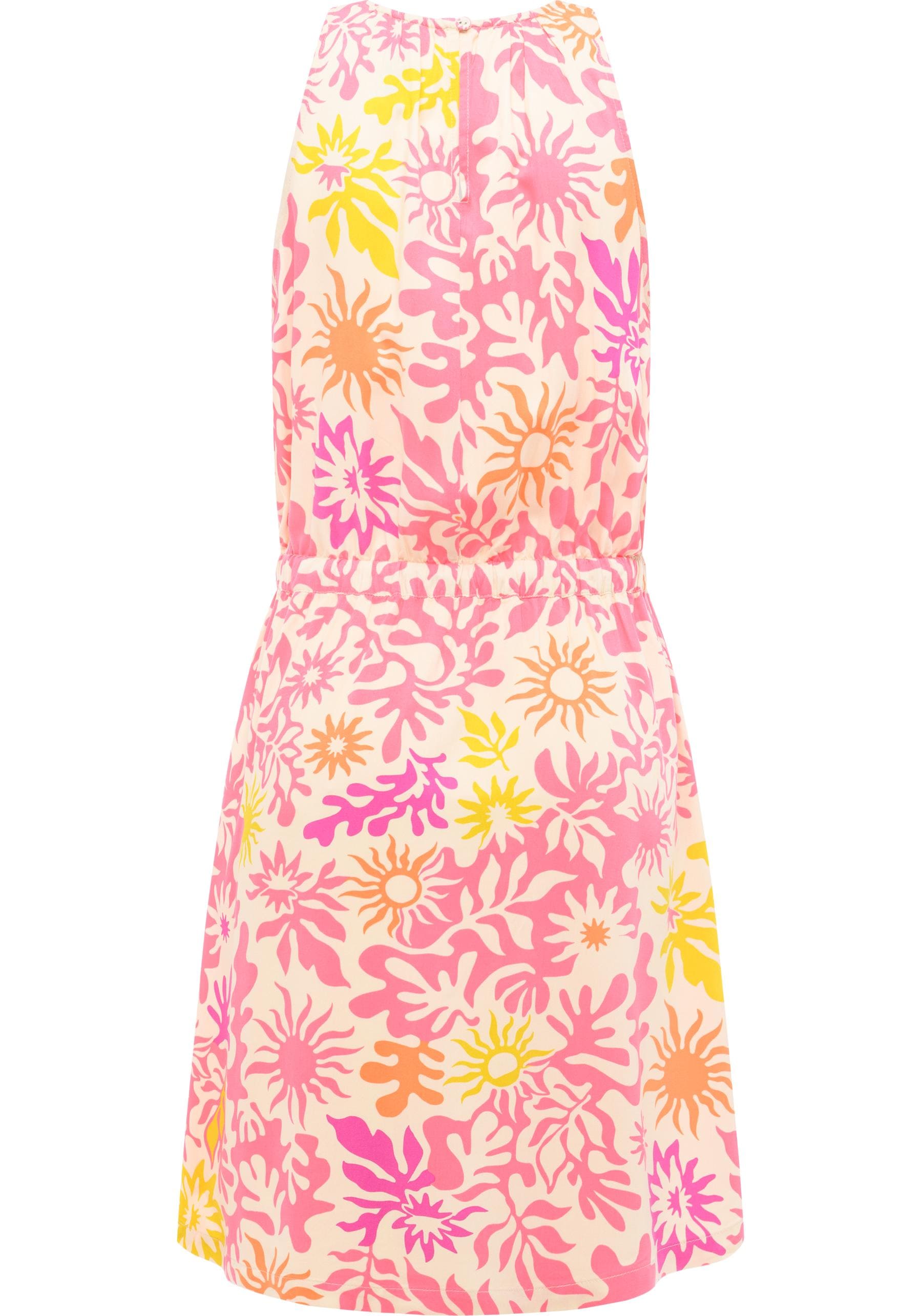 Ragwear Blusenkleid »Sanai Print YOUMODO« Eingrifftaschen Sommerkleid mit Schnürung und modischem Print