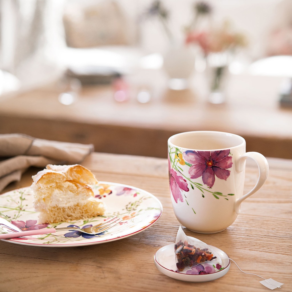 Villeroy & Boch Becher "Becher mit Henkel Mariefleur Tea 430 ml 6er Set bun günstig online kaufen