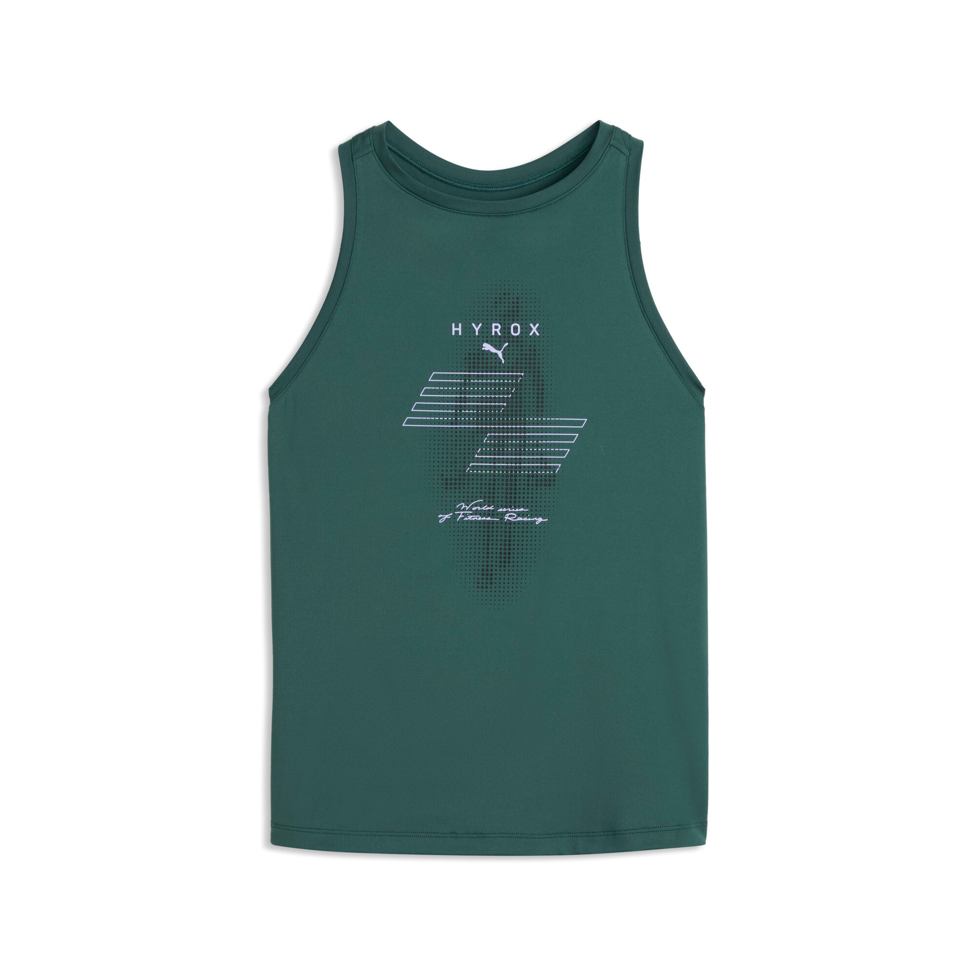 PUMA Tanktop "W X HYROX CLOUDSPUN RACERBACK TANK" mit Rundhalsausschnitt, ärmelloses Design, Regular Fit, normale Länge