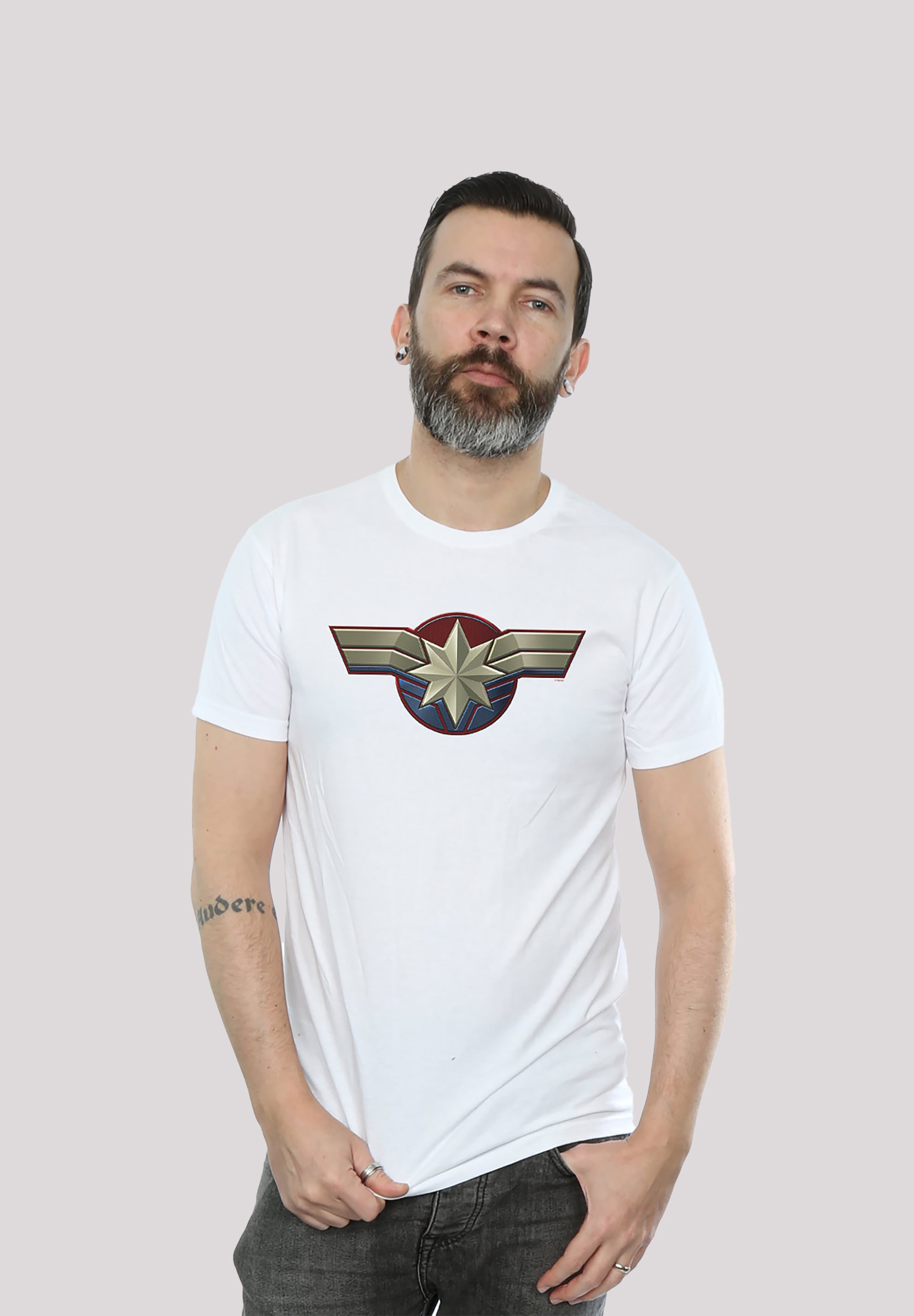 F4NT4STIC T-Shirt "Marvel Captain Marvel Chest Emblem", Print günstig online kaufen