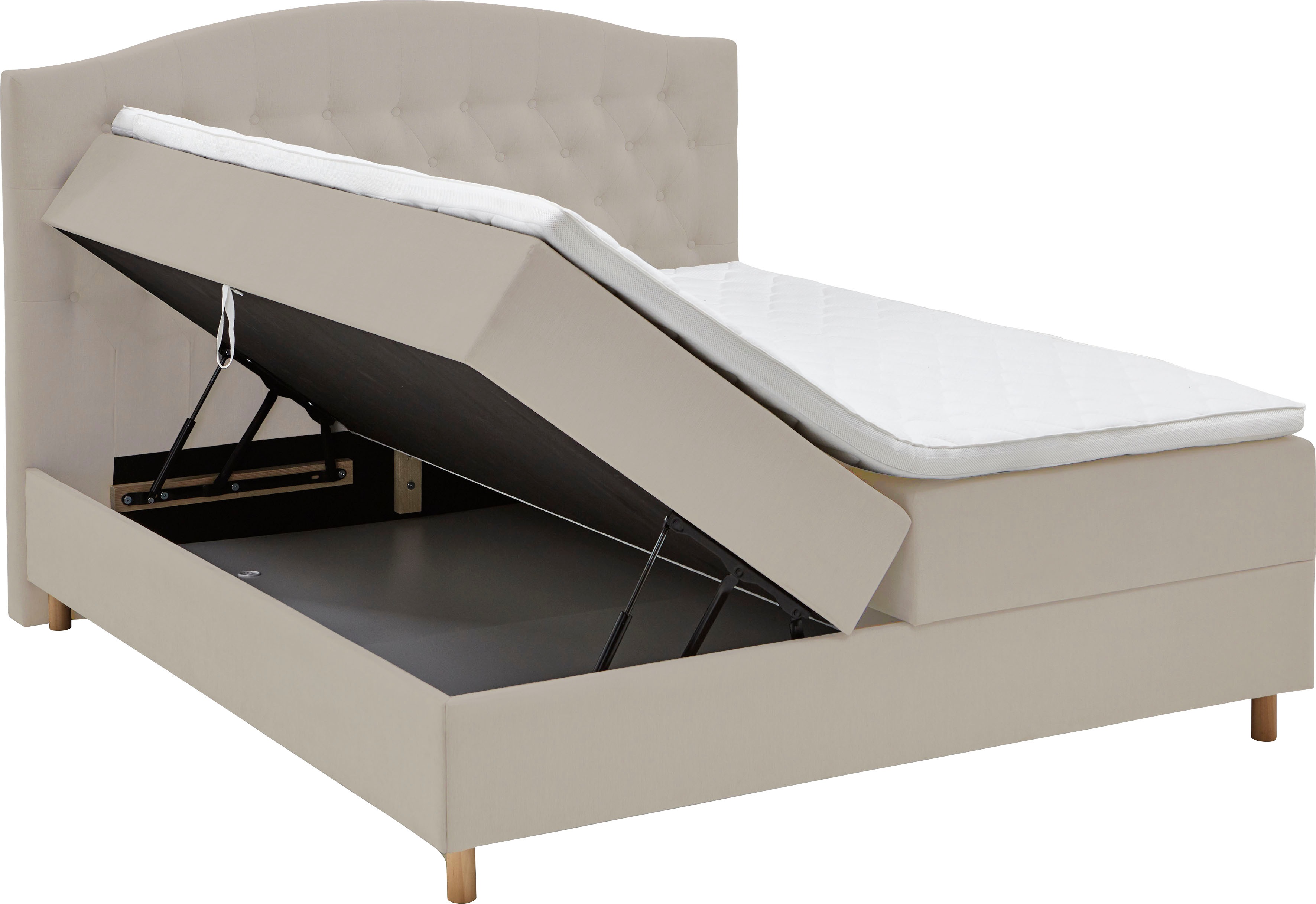 Thumbnail - Home affaire Boxbett "Piemont", mit Bettkasten und Topper