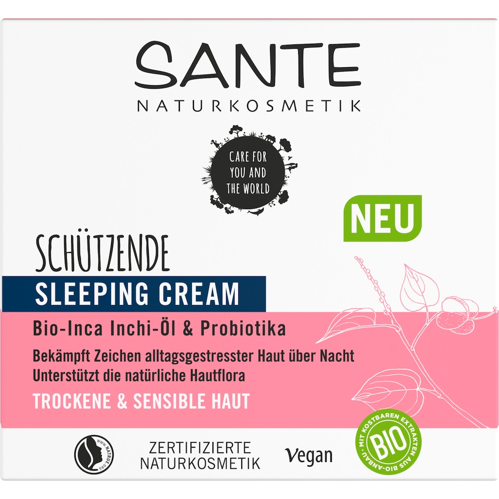 SANTE Gesichtslotion »Schützende Sleeping Cream«