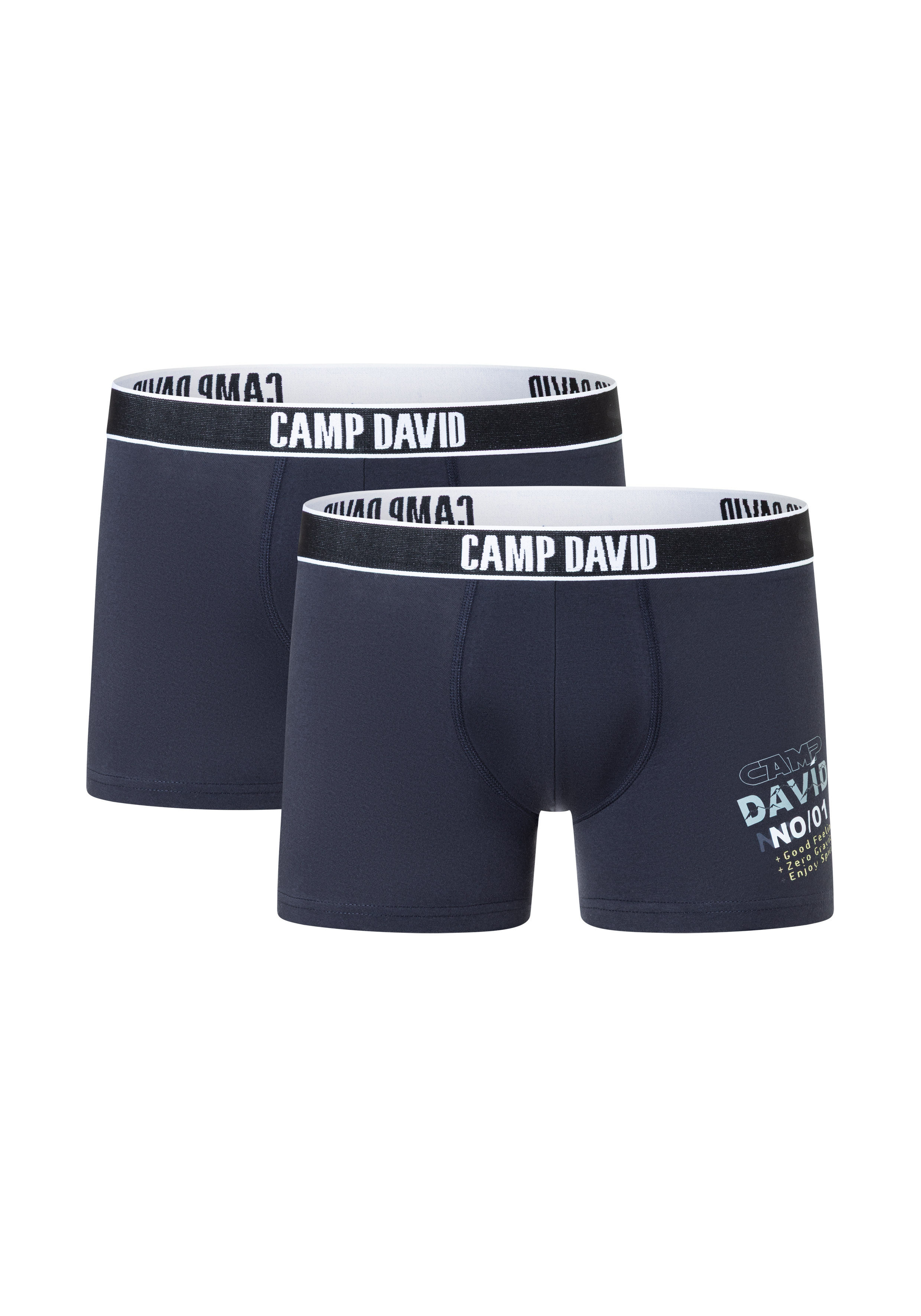CAMP DAVID "casual" 2 Paar, mit elastischem Bund