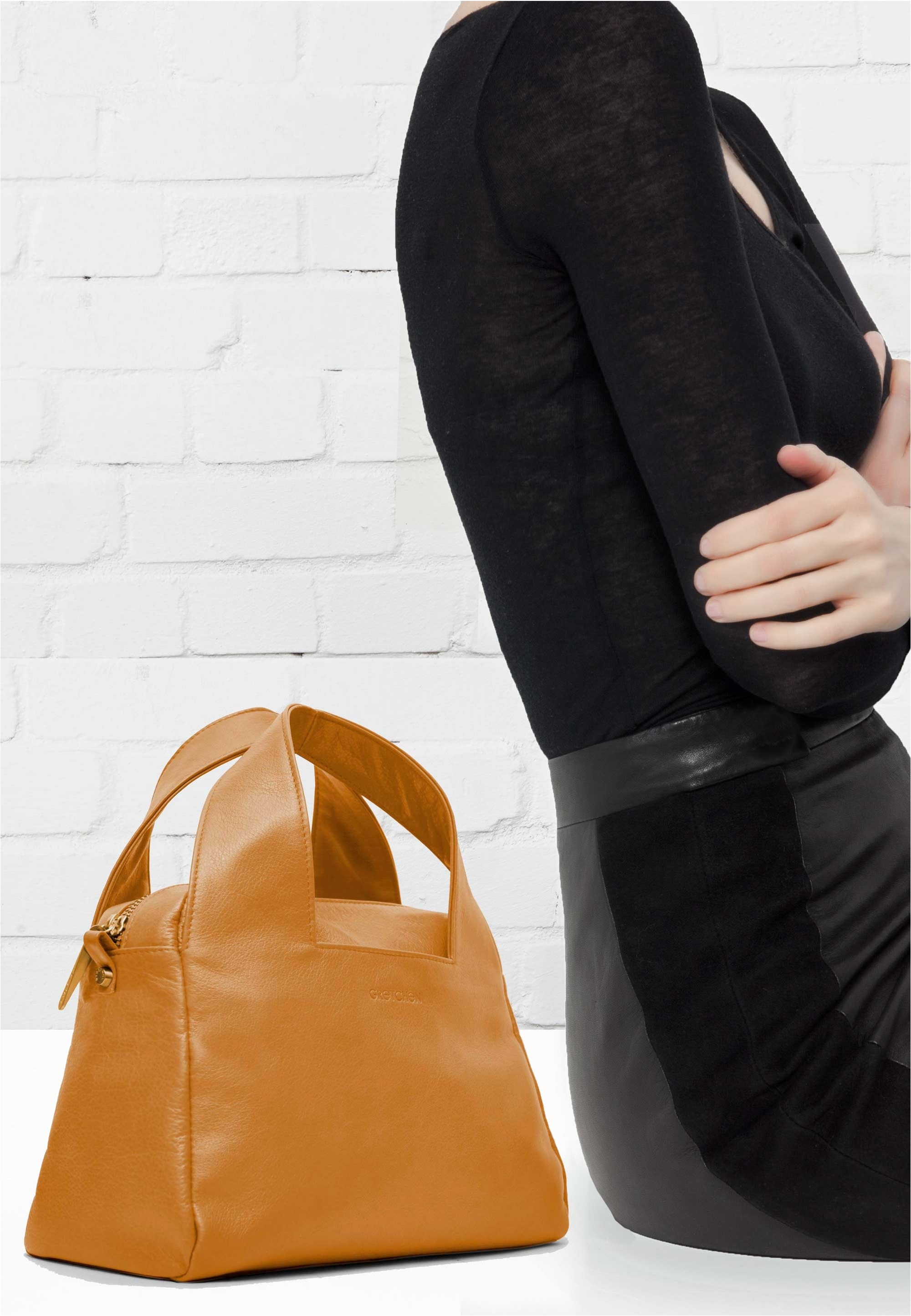 GRETCHEN Henkeltasche »Ruby Tote Three« aus italienischem Kalbsleder