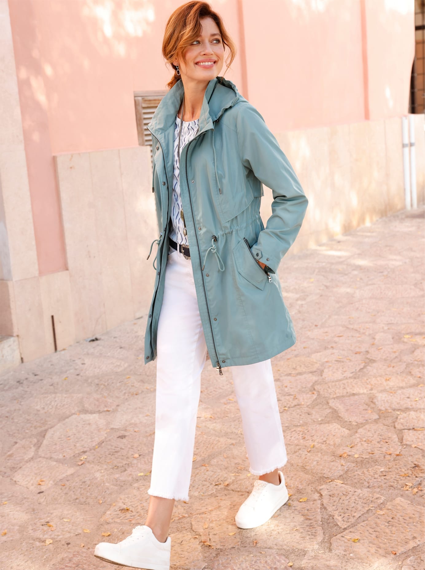 Inspirationen Langjacke mit Kapuze günstig online kaufen