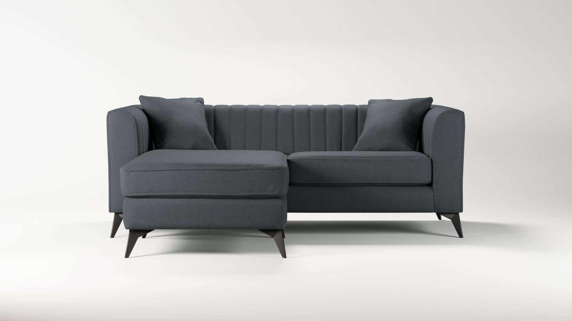 Places of Style Ecksofa "MATTHEW L-Form ideal für kleine Räume, Maße B/T/H: günstig online kaufen