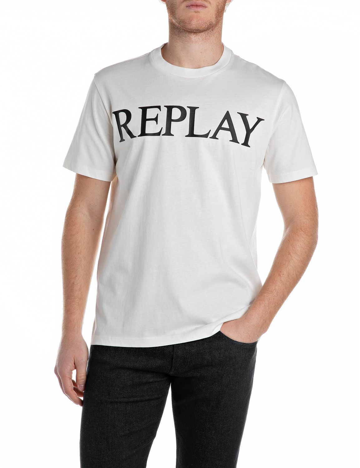 Replay T-Shirt, mit Logo-Frontprint