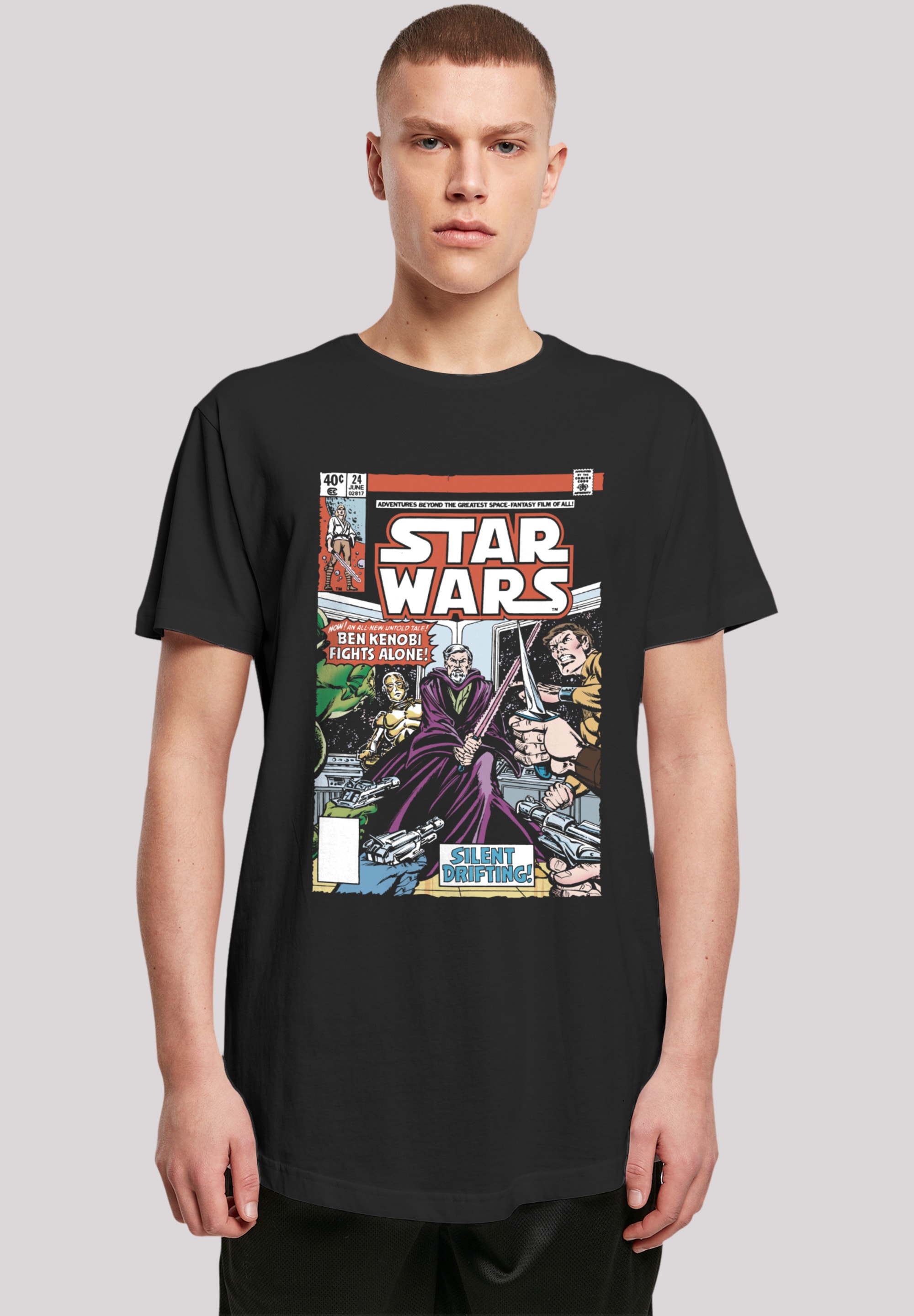 F4NT4STIC T-Shirt "Star Wars Ben Kenobi Fights Alone", Premium Qualität günstig online kaufen