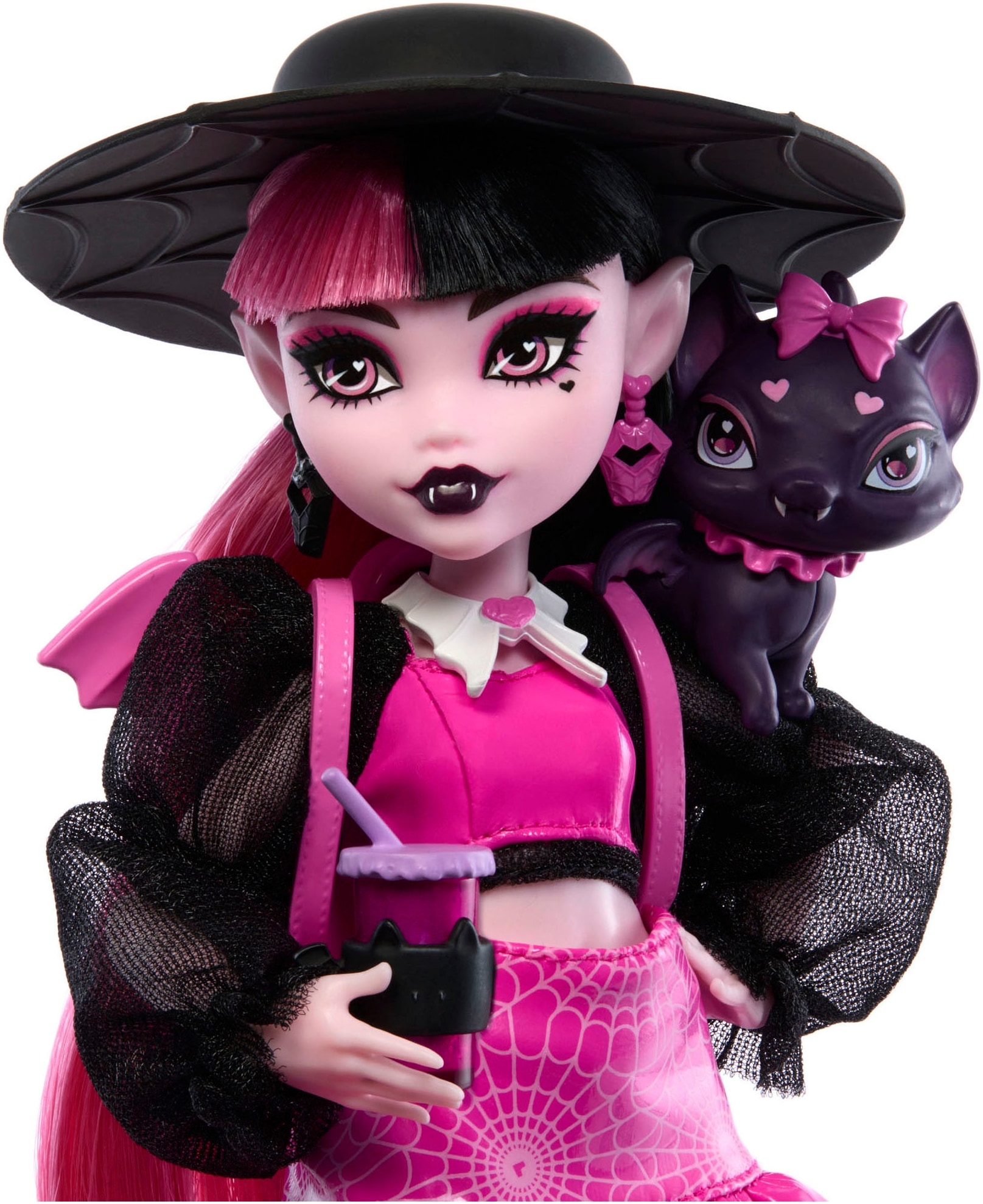 MonsterHigh™ Anziehpuppe »Draculaura mit Haustier Count Fabulous«