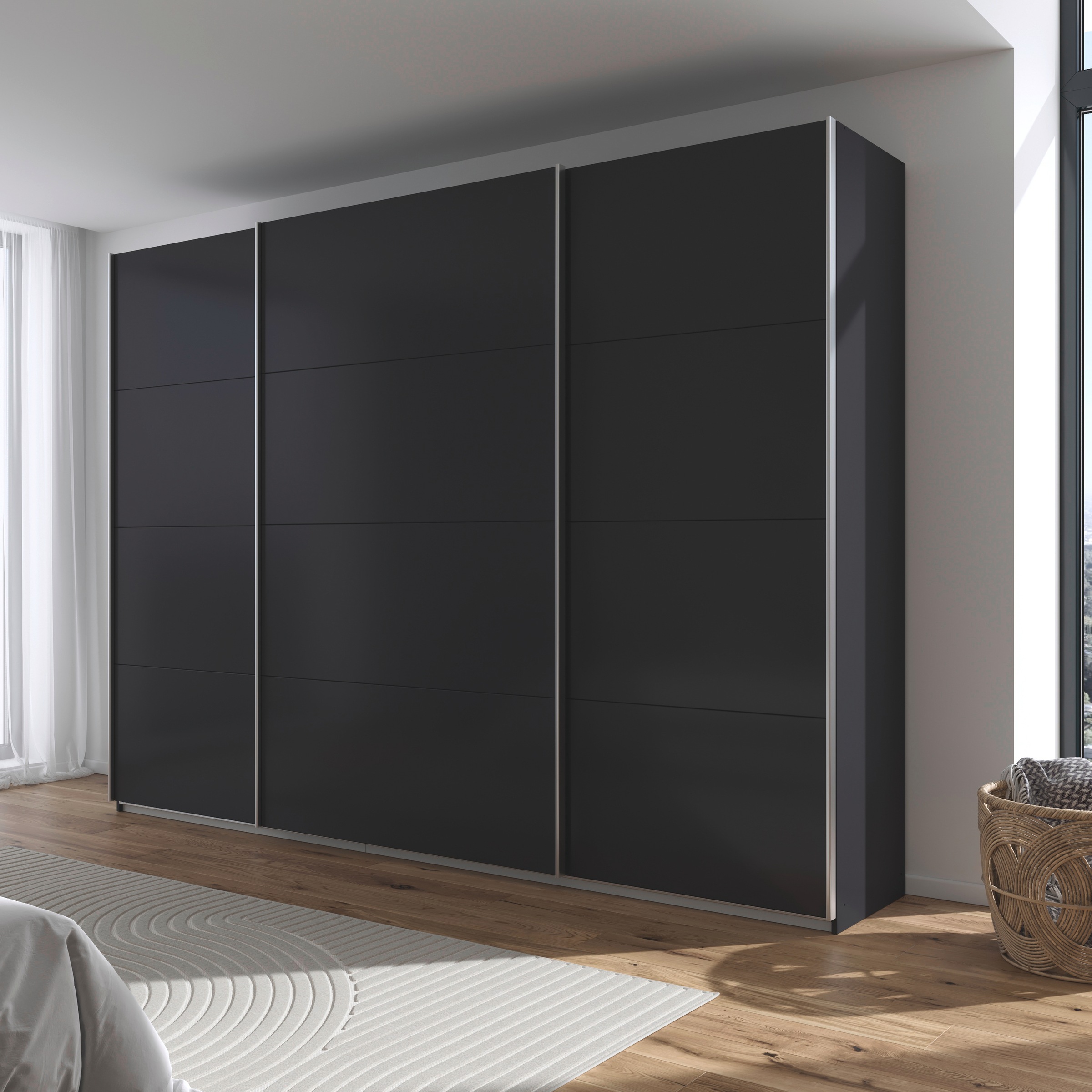 Thumbnail - rauch Schwebetürenschrank "Kleiderschrank Schrank Garderobe AGORDO mit Dekor- oder Hochglanzfront", (in zwei Griff-Farbe...
