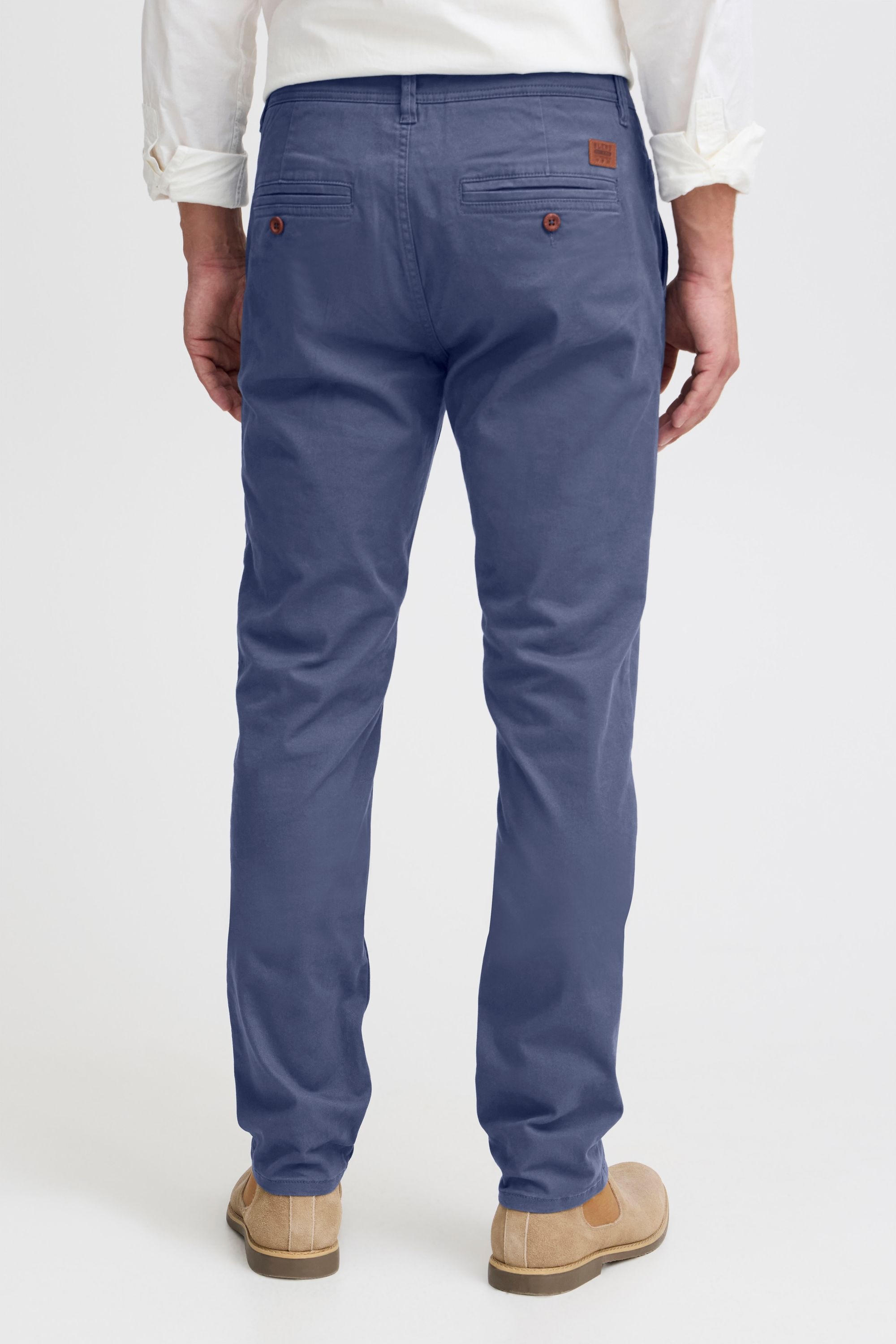 Chinohose BLEND "Chinohose BHKainz", Herren, Gr. 32, Länge 34, blau (ensign blau), Obermaterial: 98% Baumwolle CO. 2% Elasthan EL., Hosen Chinohose 6