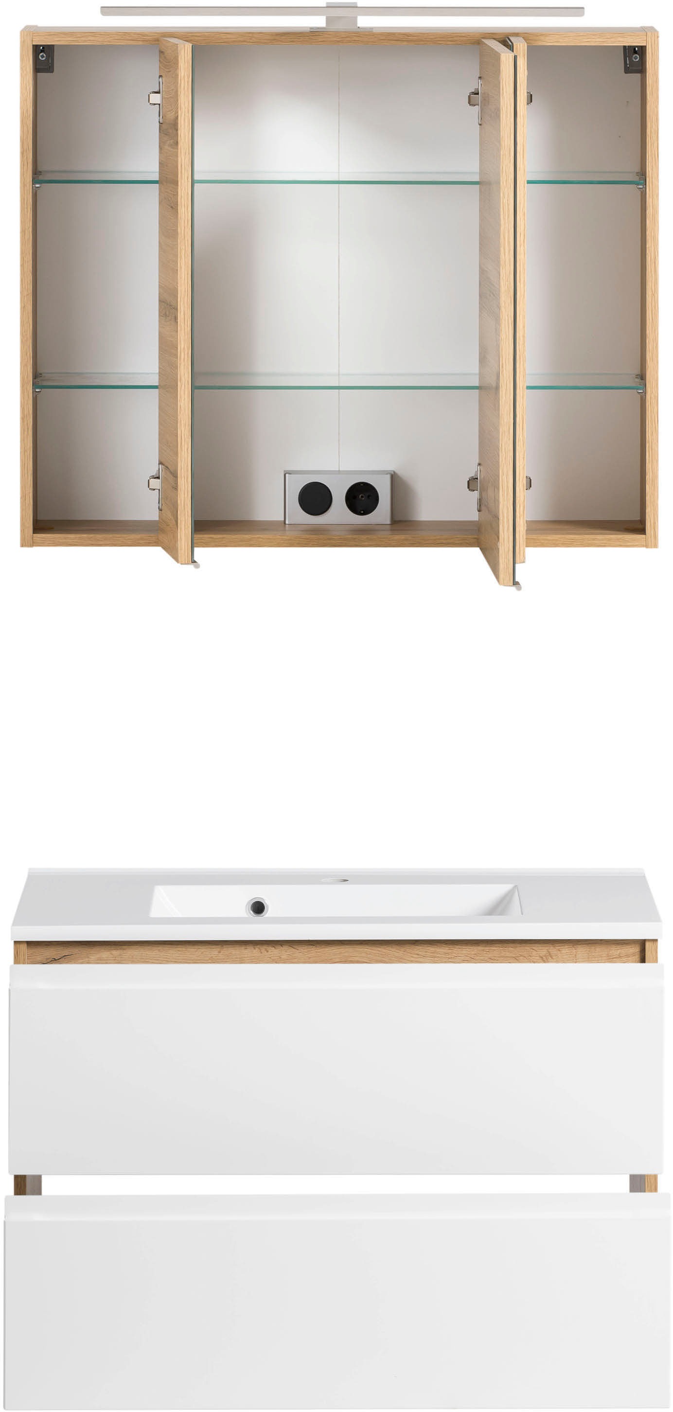 Thumbnail - welltime Badmöbel-Set "Sölden" 2 Stk. tlg.