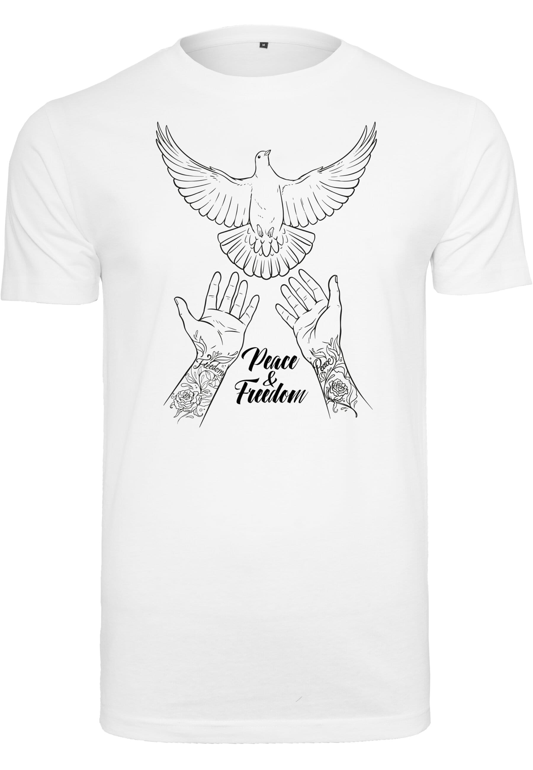 MisterTee T-Shirt "MisterTee Herren Peace & Freedom Tee" 1 Stk. tlg. günstig online kaufen