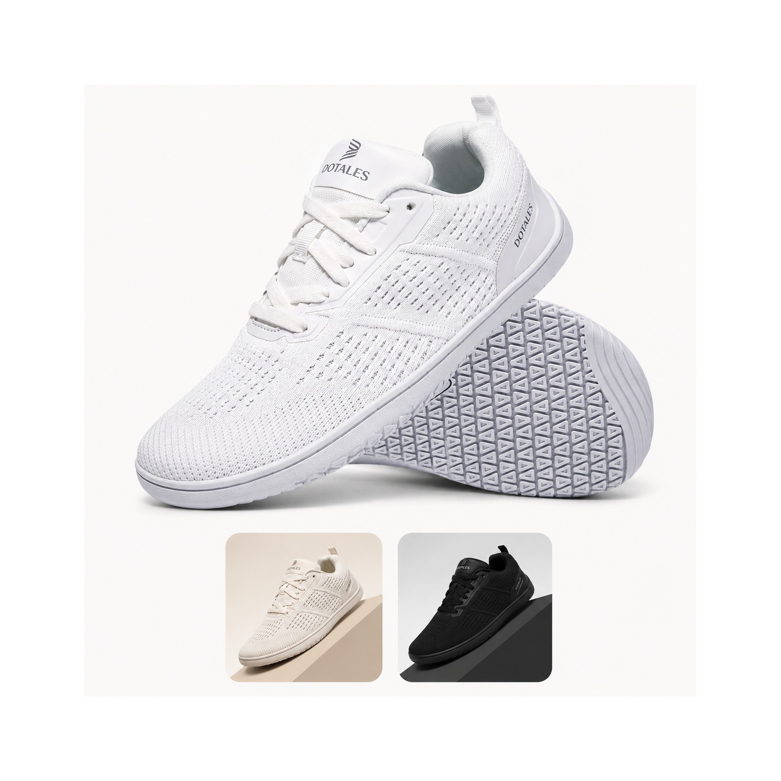 DOTALES Barfußschuh "Easystep 2.0 Barfußschuhe Damen & Herren" Das Original-Barfuß Sneaker, Minimalschuhe, Schnellverschluss
